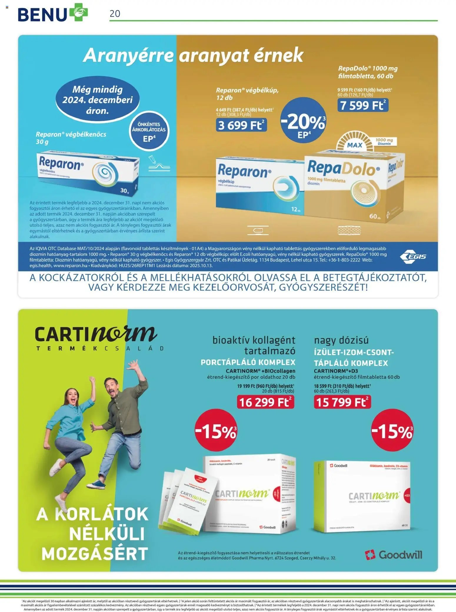 BENU Gyógyszertárak újság 2026.04.04. BENU Gyógyszertárak akciós újság (2026-04-04 - 2026-04-19)