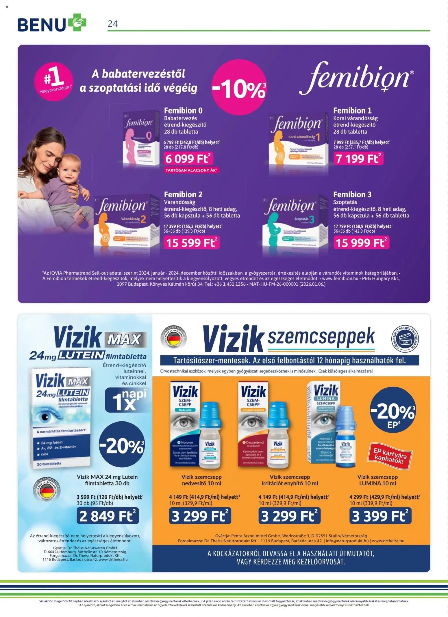 BENU Gyógyszertárak újság 2026.04.04. BENU Gyógyszertárak akciós újság (2026-04-04 - 2026-04-19)