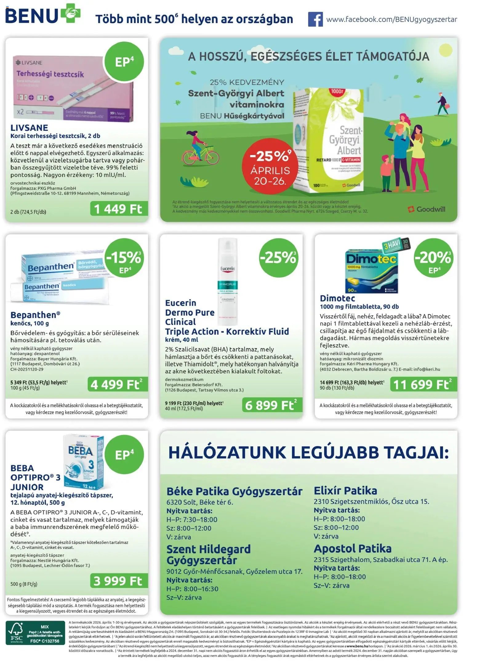 BENU Gyógyszertárak újság 2026.04.04. BENU Gyógyszertárak akciós újság (2026-04-04 - 2026-04-19)