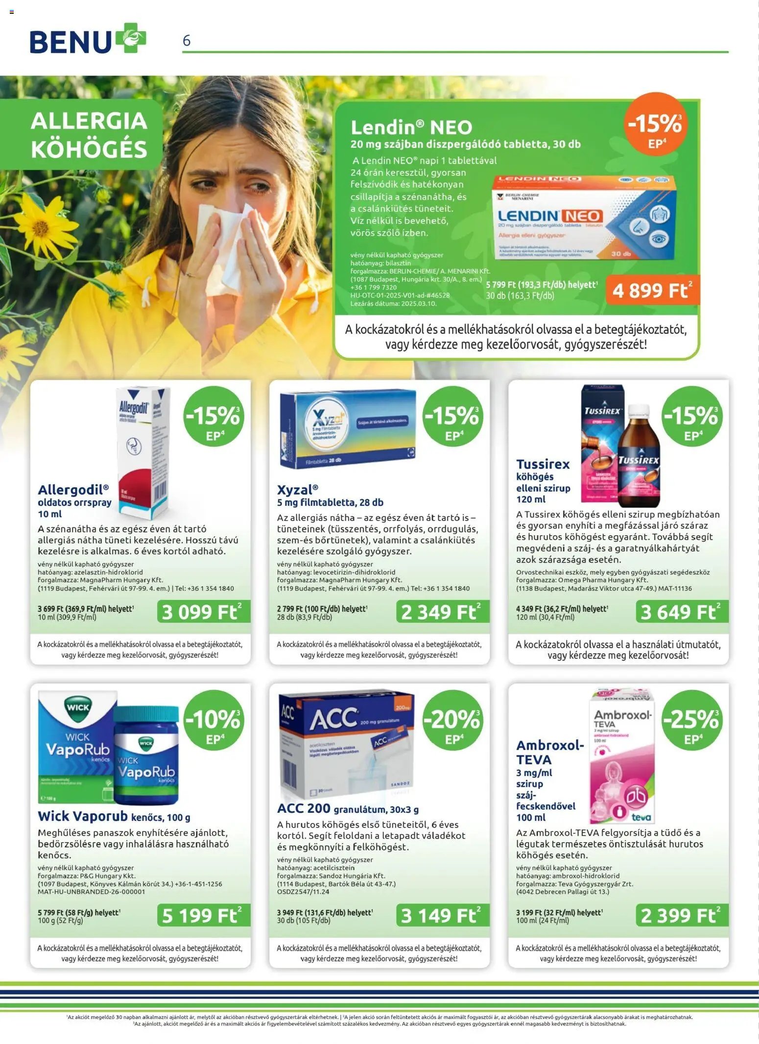 BENU Gyógyszertárak újság 2026.04.04. BENU Gyógyszertárak akciós újság (2026-04-04 - 2026-04-19)