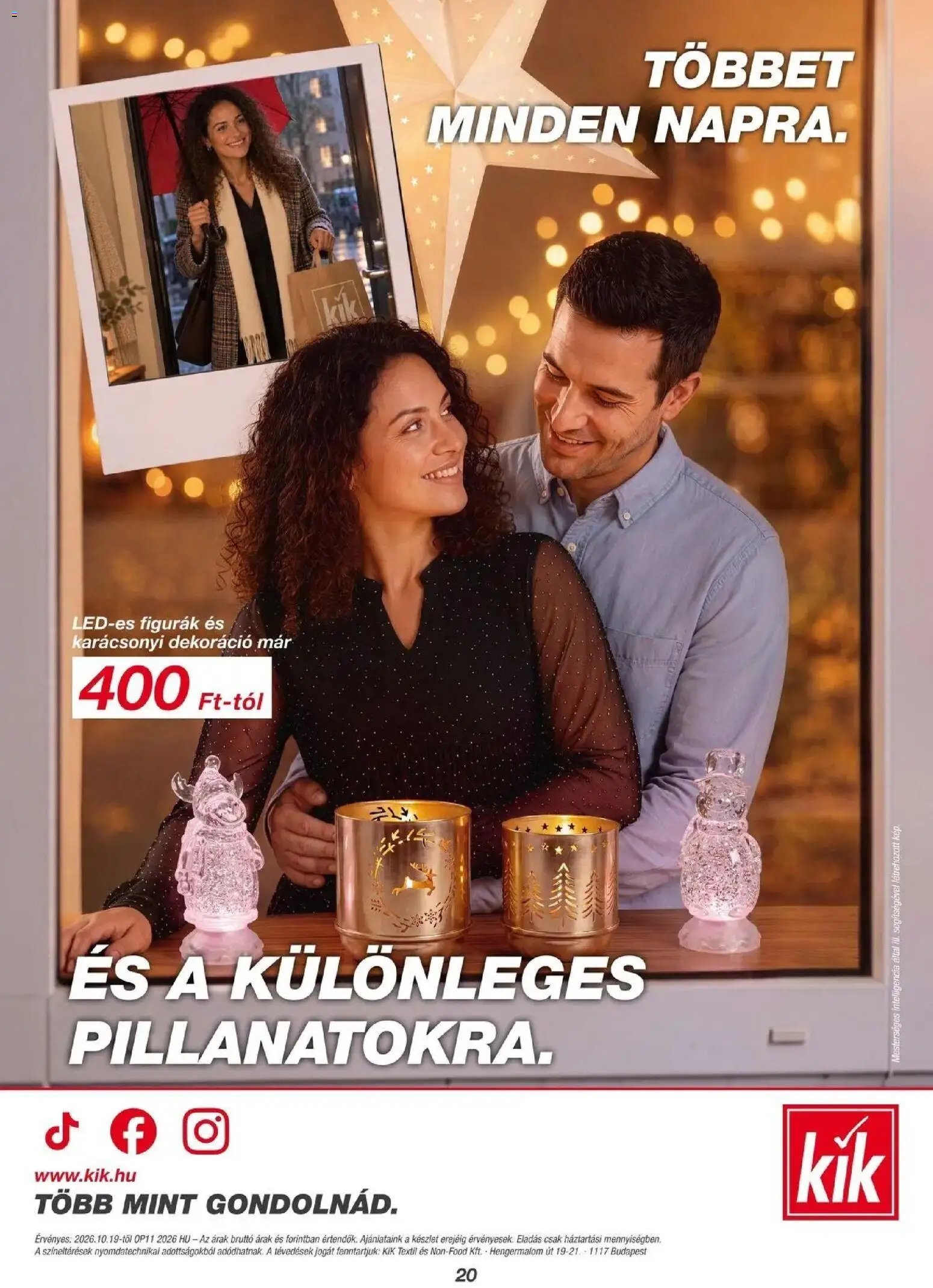 Kik Karácsony akciós újság 2026.10.19. -tól/től 🧑‍🎄❄️