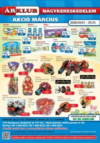 ÁRKLUB újság 2026.03.01. ÁRKLUB akciós újság (2026-03-01 - 2026-03-31)