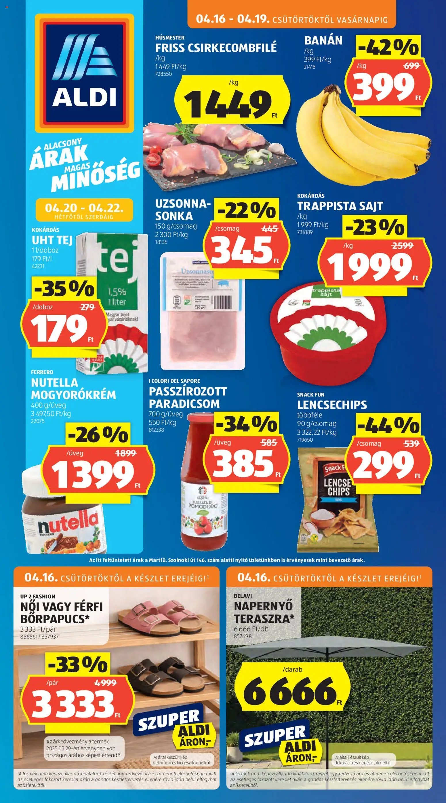 Aldi újság 2026.04.16. Aldi akciós újság (2026-04-16 - 2026-04-22)