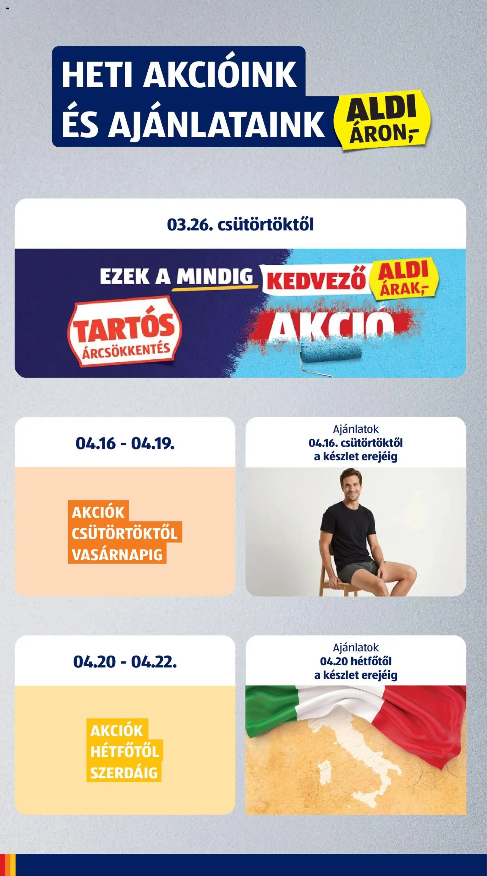 Aldi újság 2026.04.16. Aldi akciós újság (2026-04-16 - 2026-04-22)