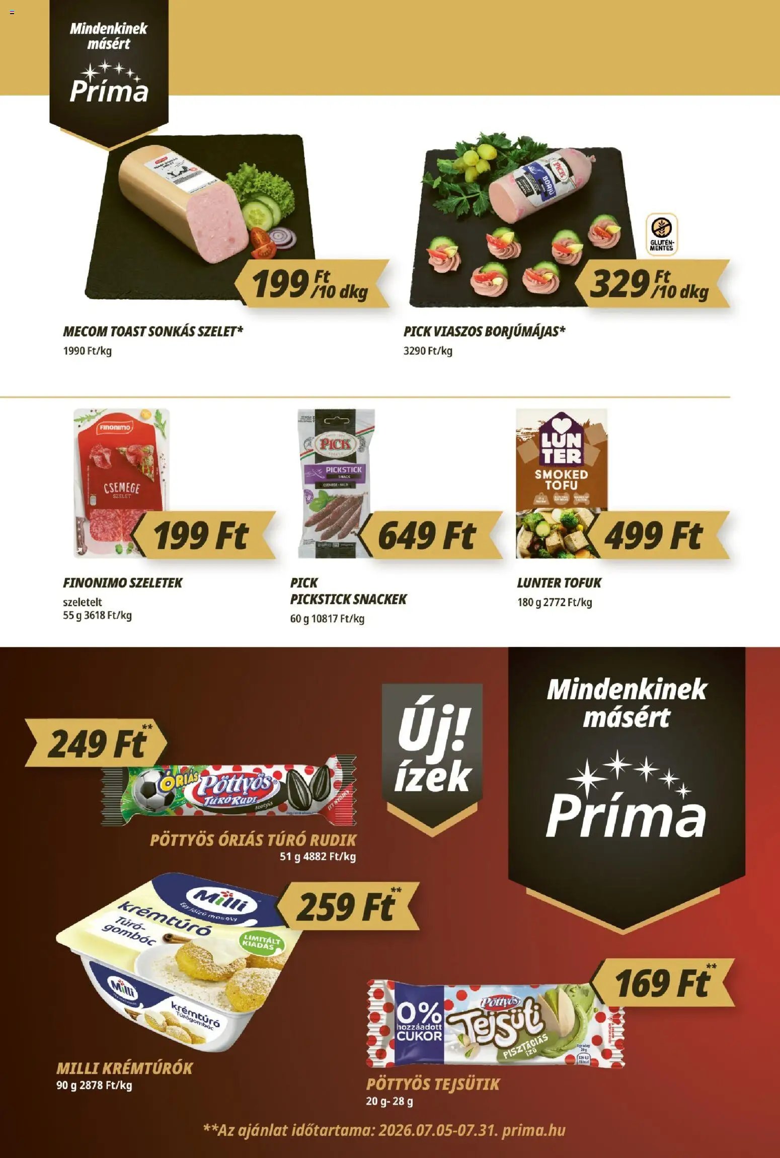 CBA Príma újság 2026.07.09. CBA Príma akciós újság