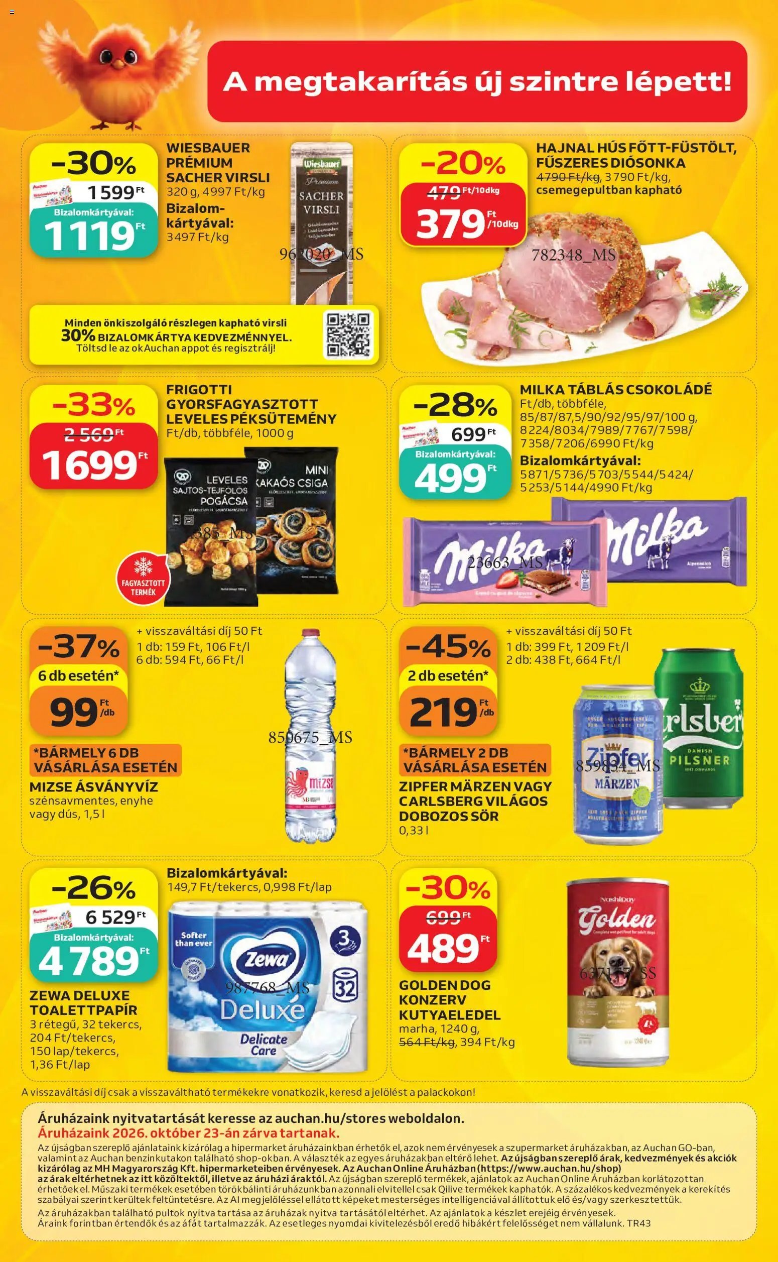 Auchan akciós újság 2026.10.22. - lapozható formában szórólap ✳️