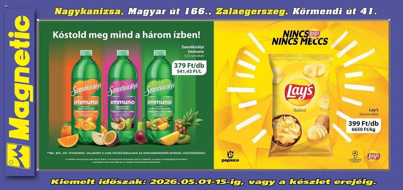 Magnetic újság 2026.05.01. Magnetic Aktuális óriásplakátok (2026-05-01 - 2026-05-15)