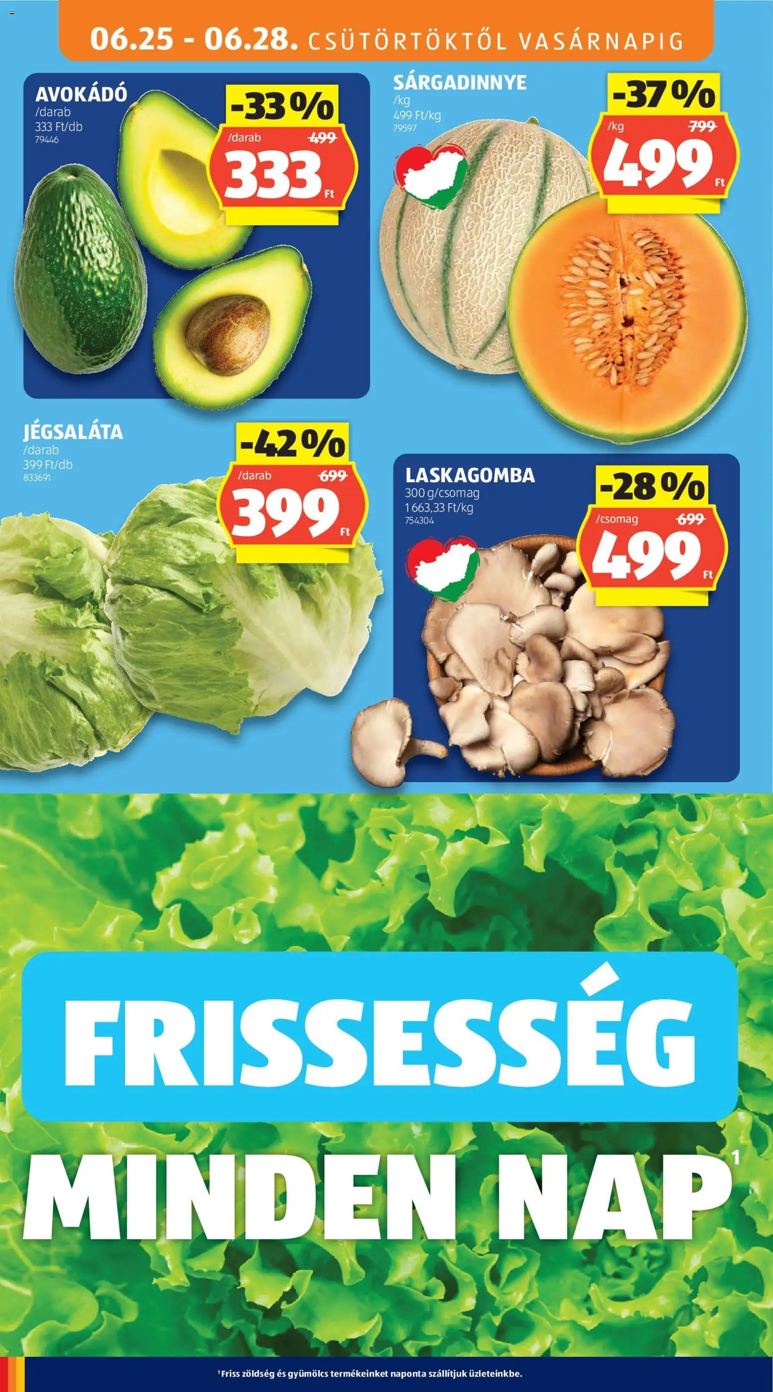 Aldi újság 2026.06.25. Aldi akciós újság