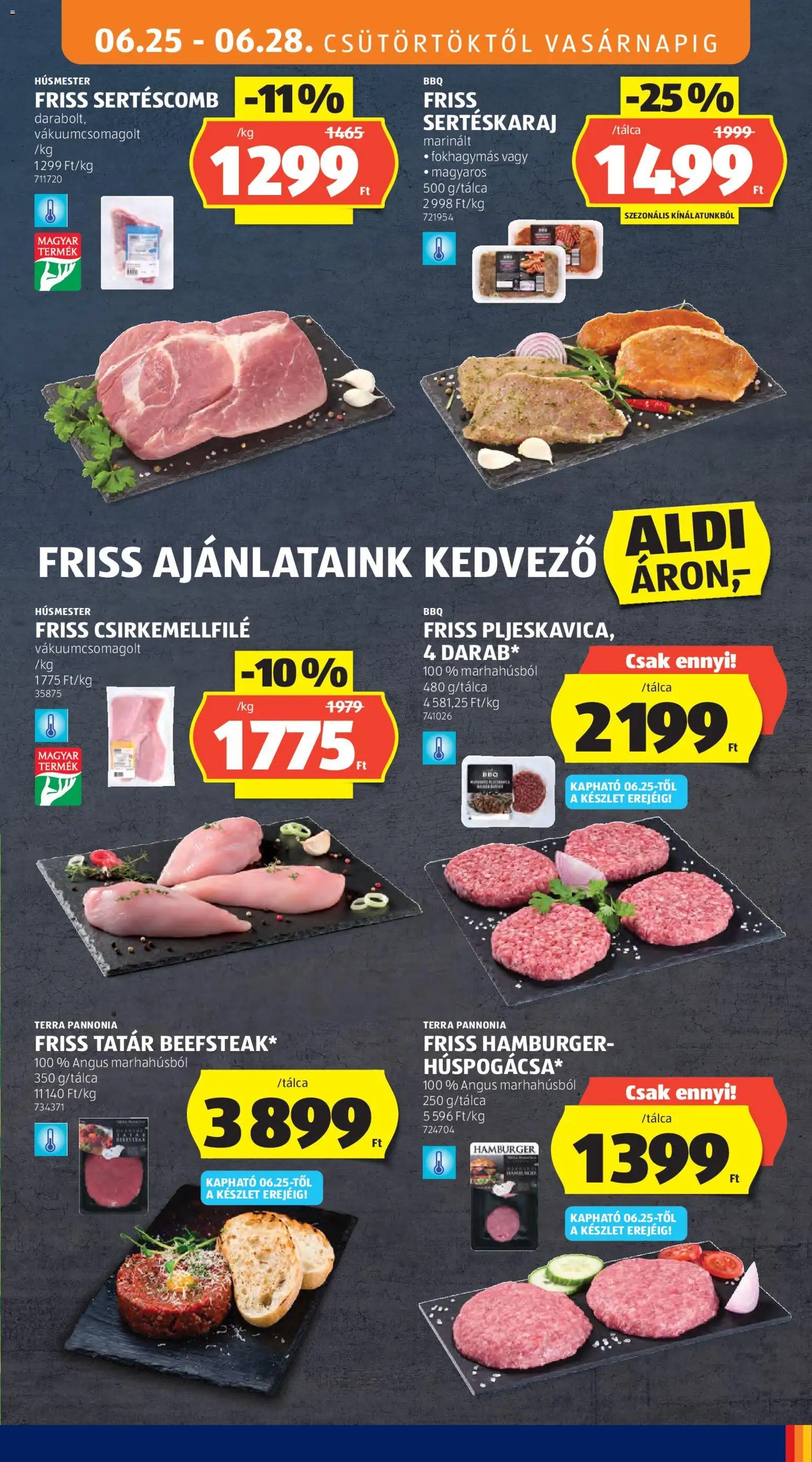 Aldi újság 2026.06.25. Aldi akciós újság