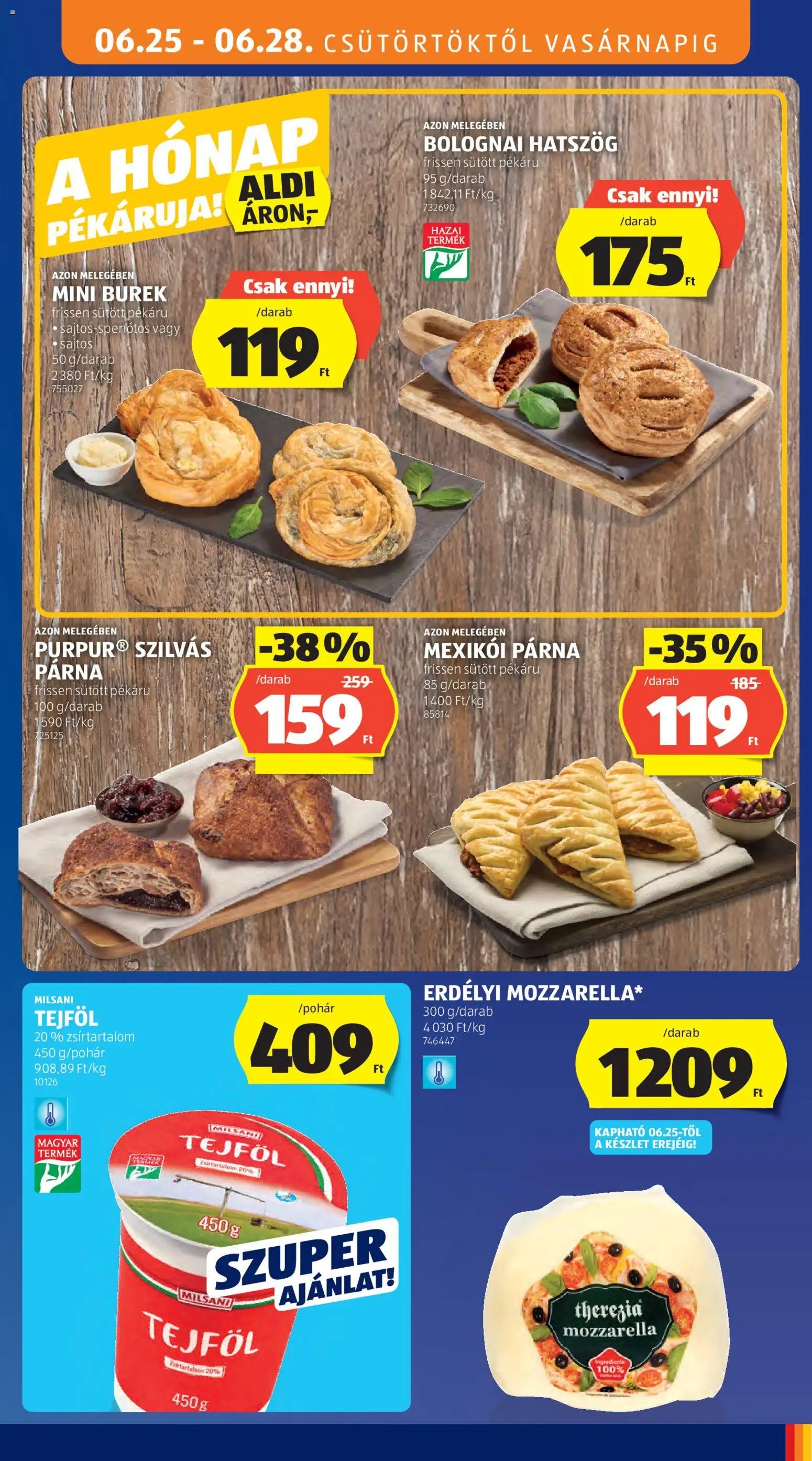Aldi újság 2026.06.25. Aldi akciós újság