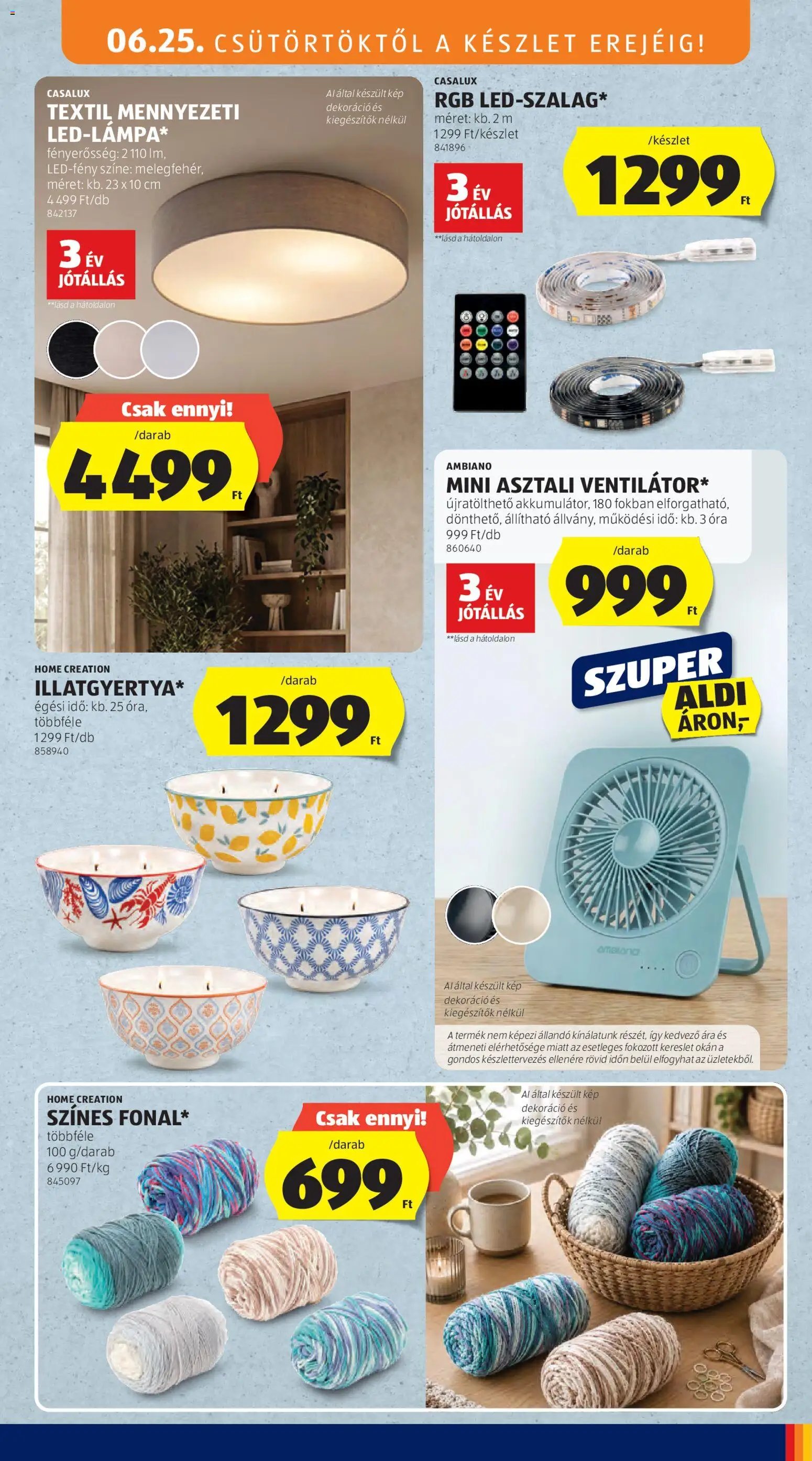 Aldi újság 2026.06.25. Aldi akciós újság