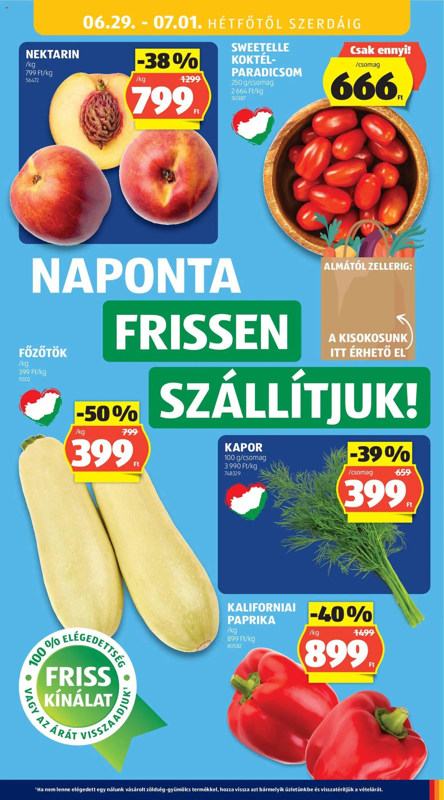 Aldi újság 2026.06.25. Aldi akciós újság