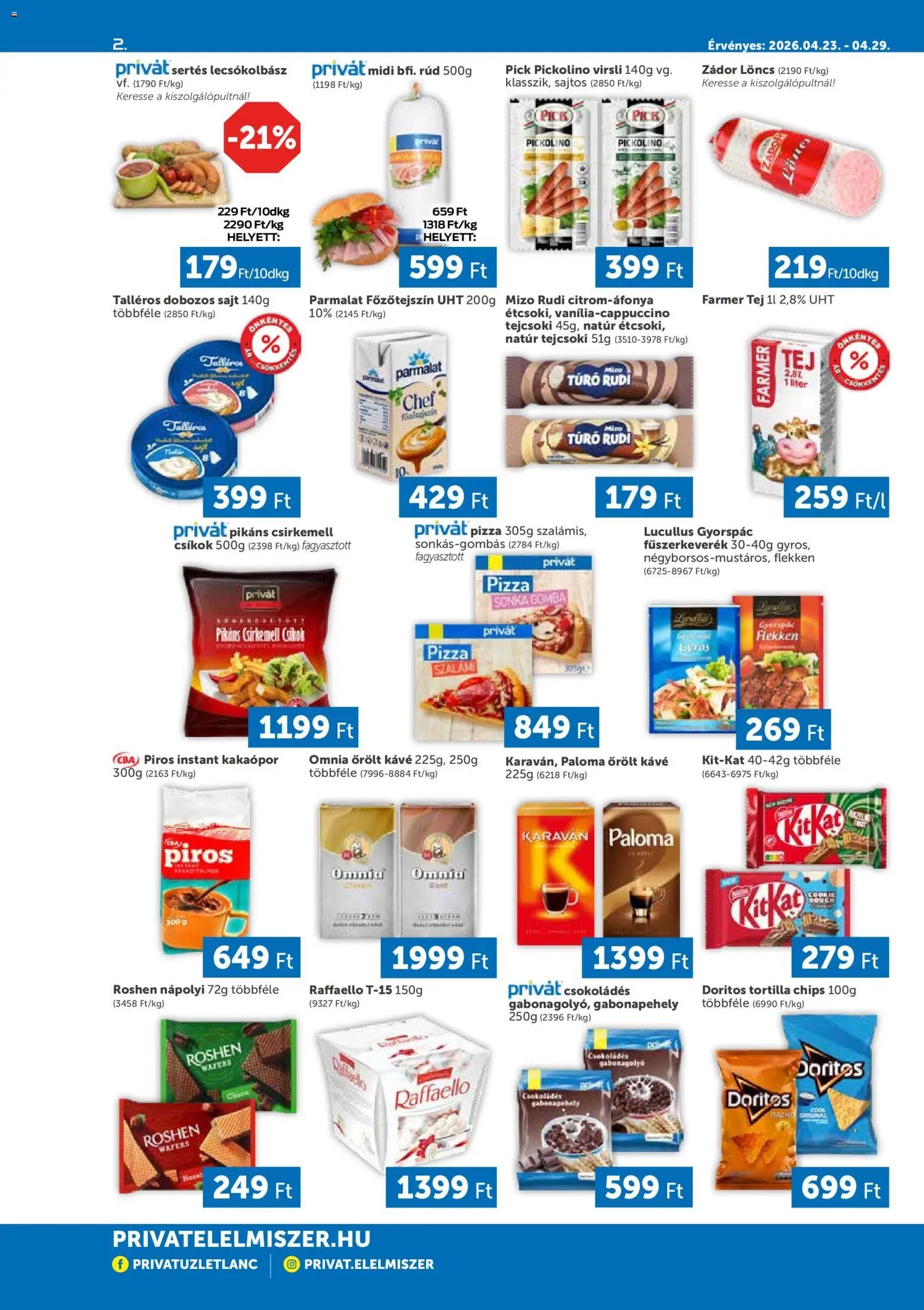 PRIVÁT újság 2026.04.23. PRIVÁT Déli vármegyék (2026-04-23 - 2026-04-29)