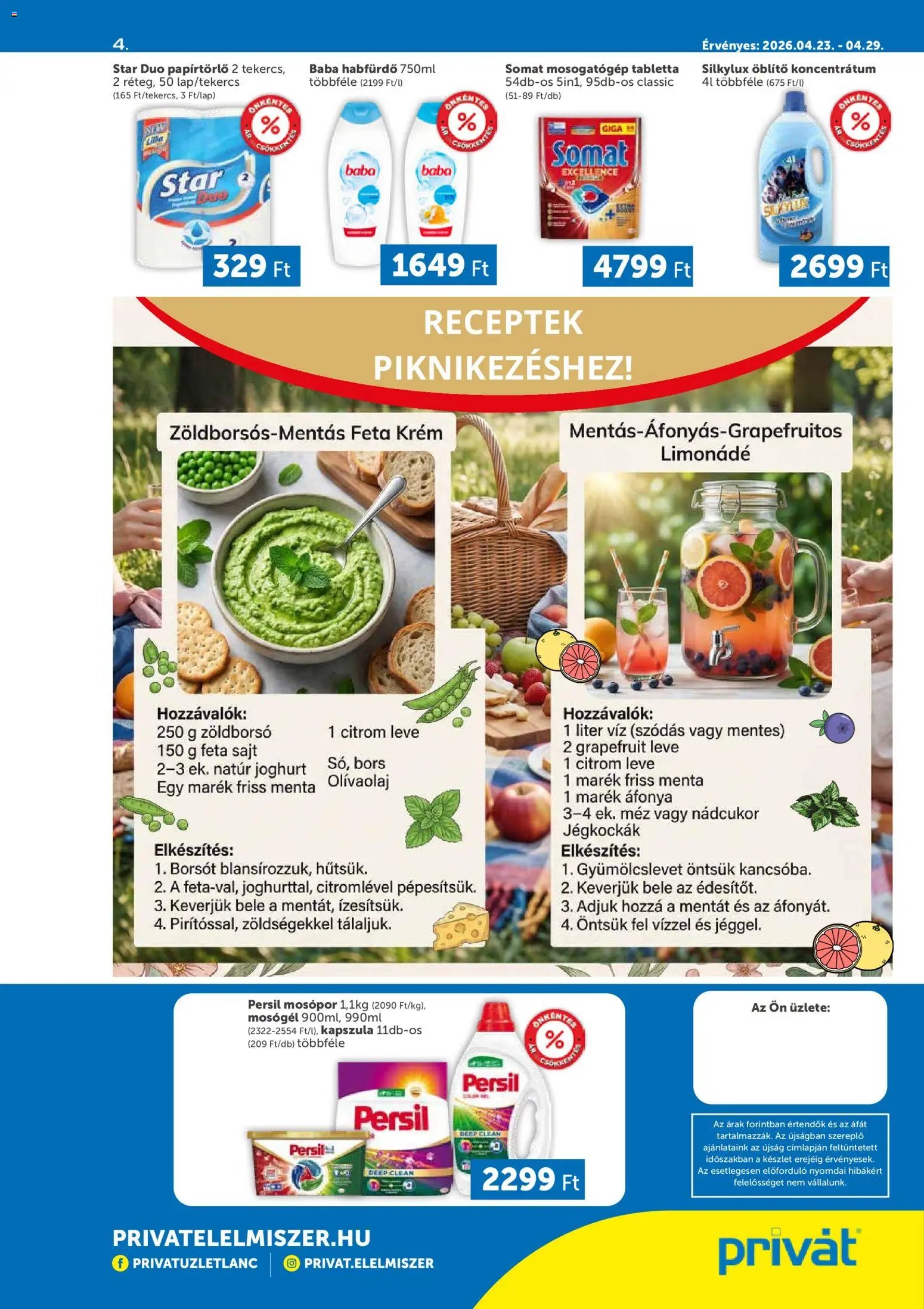 PRIVÁT újság 2026.04.23. PRIVÁT Déli vármegyék (2026-04-23 - 2026-04-29)