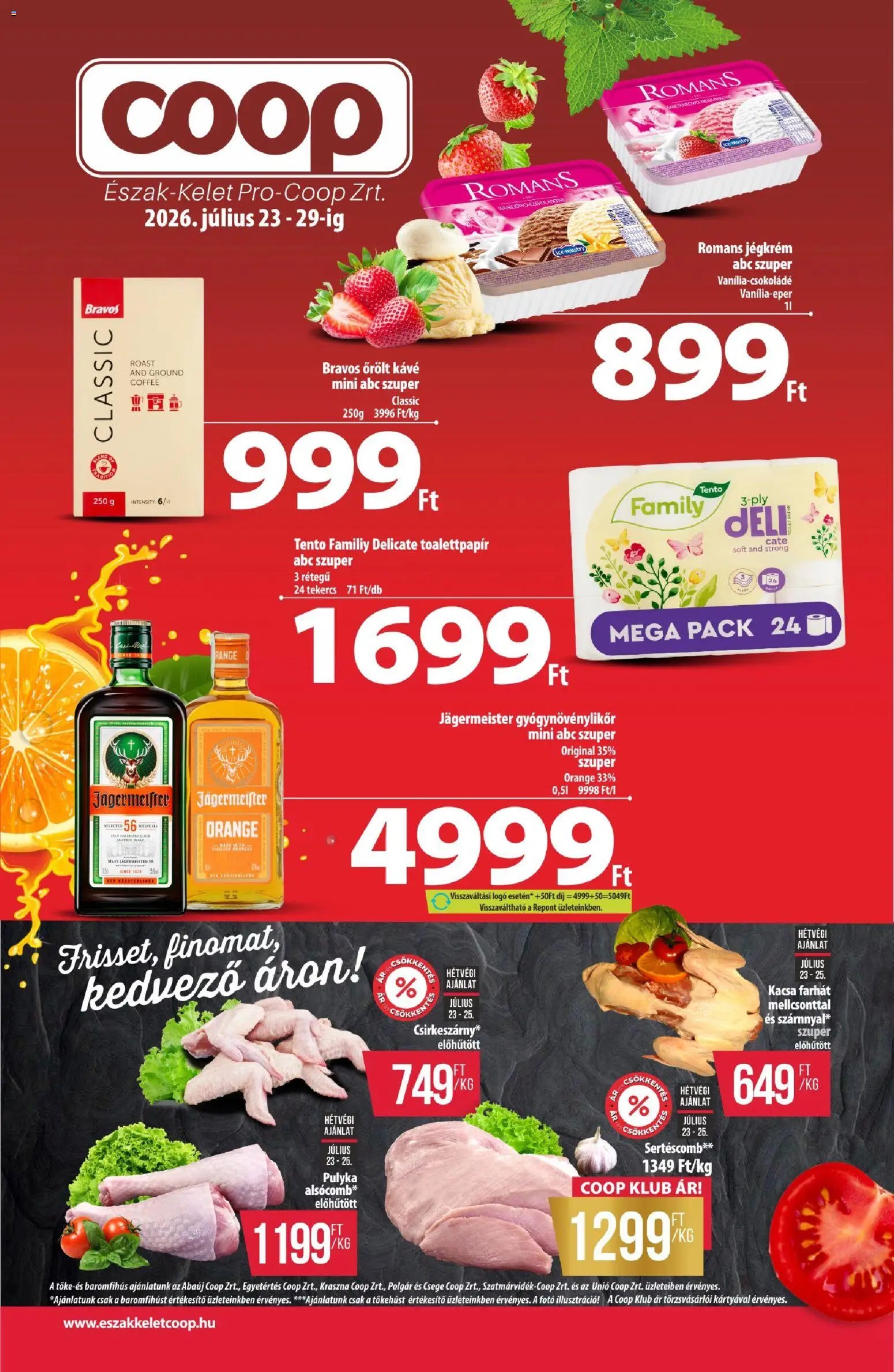 COOP újság 2026.07.23. COOP - Újság Észak Kelet Pro-Coop Zrt