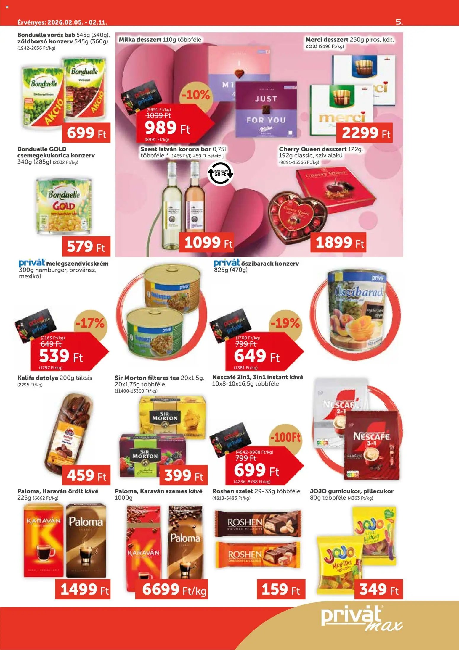 PRIVÁT újság 2026.02.05. Aktuális szórólap MAX (2026-02-05 - 2026-02-11)