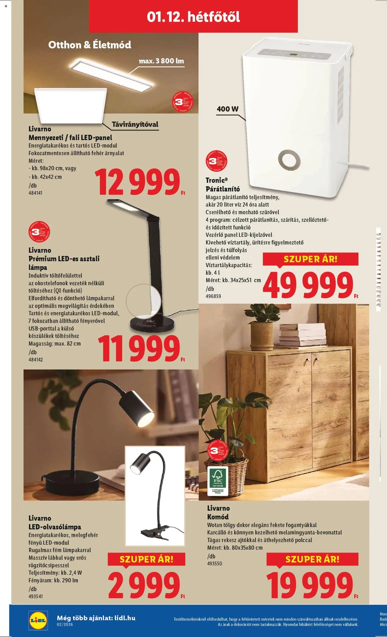 Lidl újság 2026.01.08. Nonfood kínálatunk (2026-01-08 - 2026-01-14)