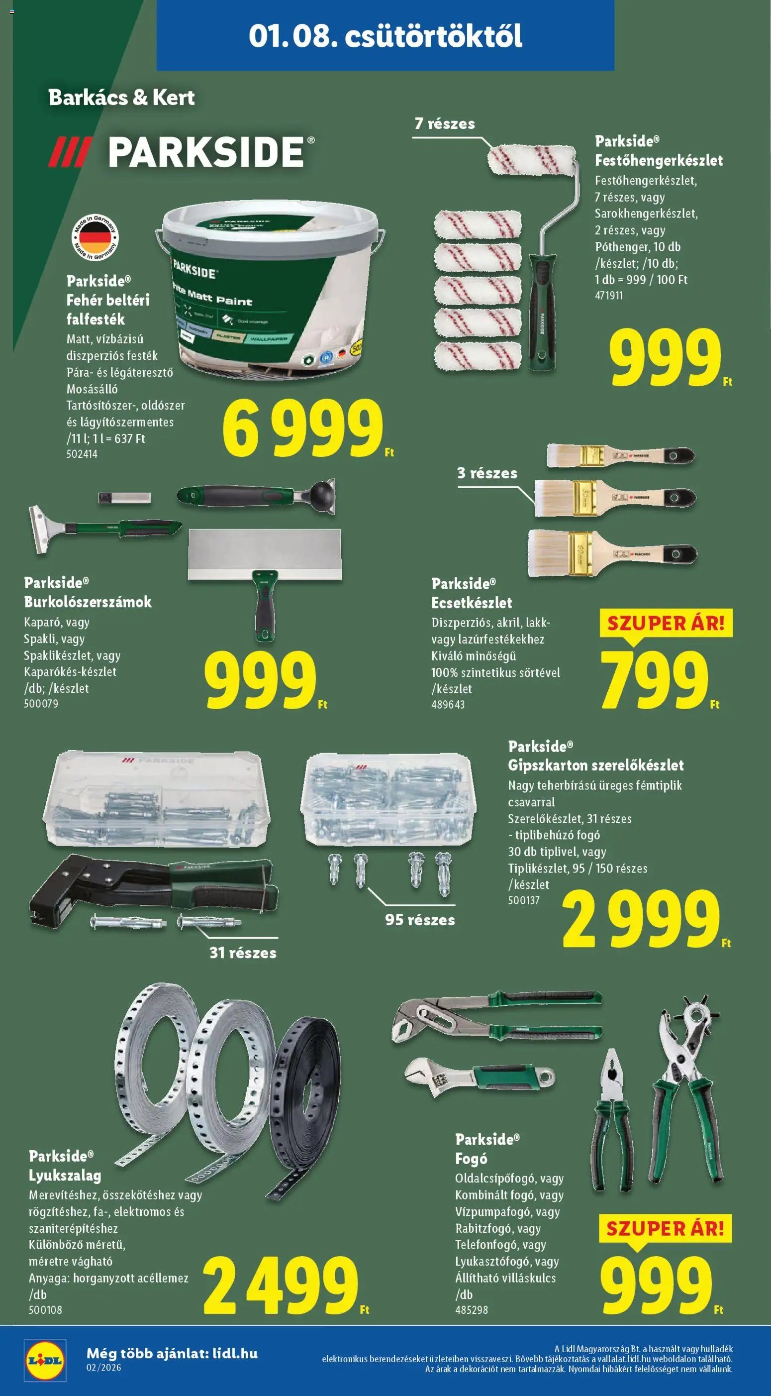 Lidl újság 2026.01.08. Nonfood kínálatunk (2026-01-08 - 2026-01-14)