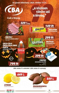 CBA akciós ujság 2026.10.15. 🎃 HALLOWEEN 🧡