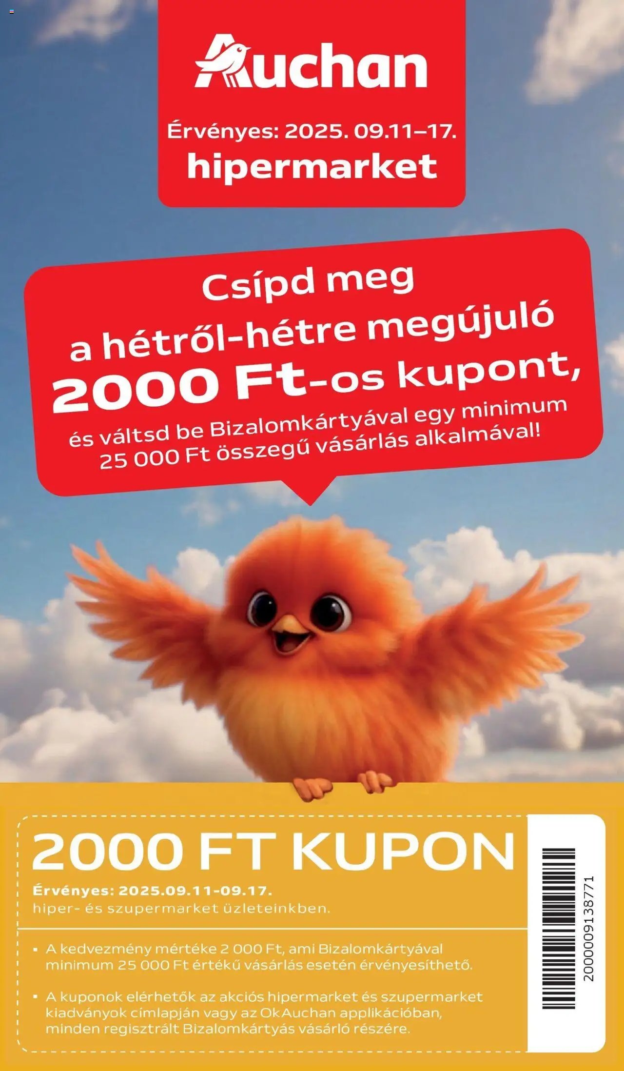 Auchan újság 2025.09.11. Székesfehérvár Akciós újság Auchan (2025-09-11 - 2025-09-17)