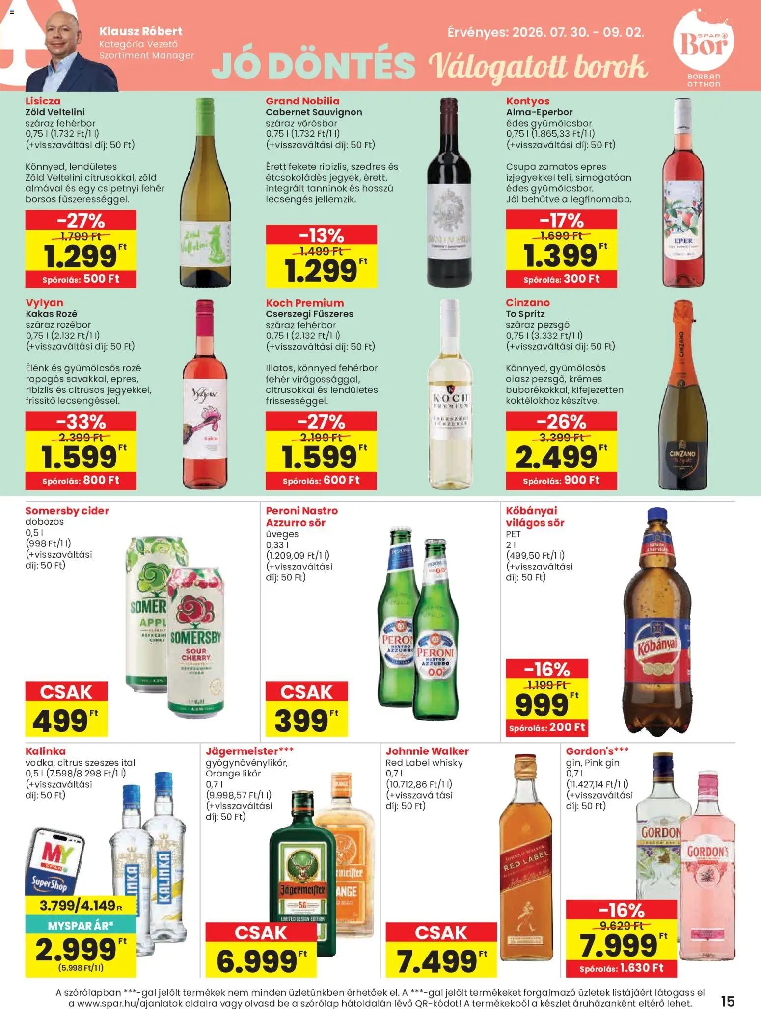 Spar újság 2026.07.30. Spar akciós újság
