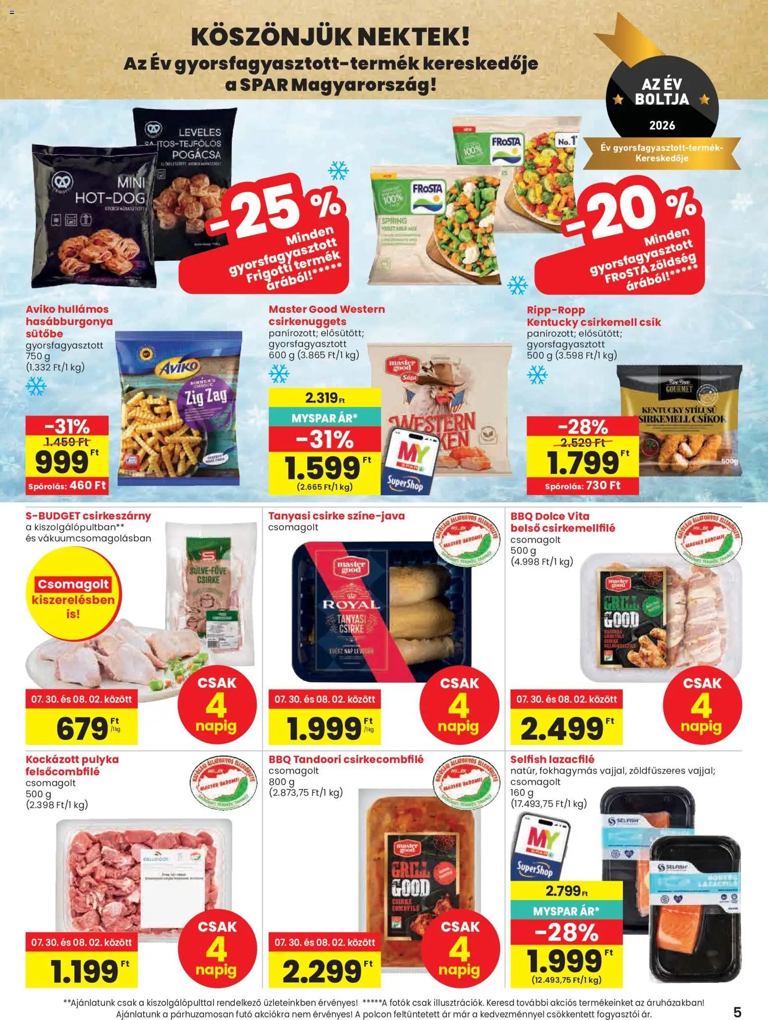 Spar újság 2026.07.30. Spar akciós újság