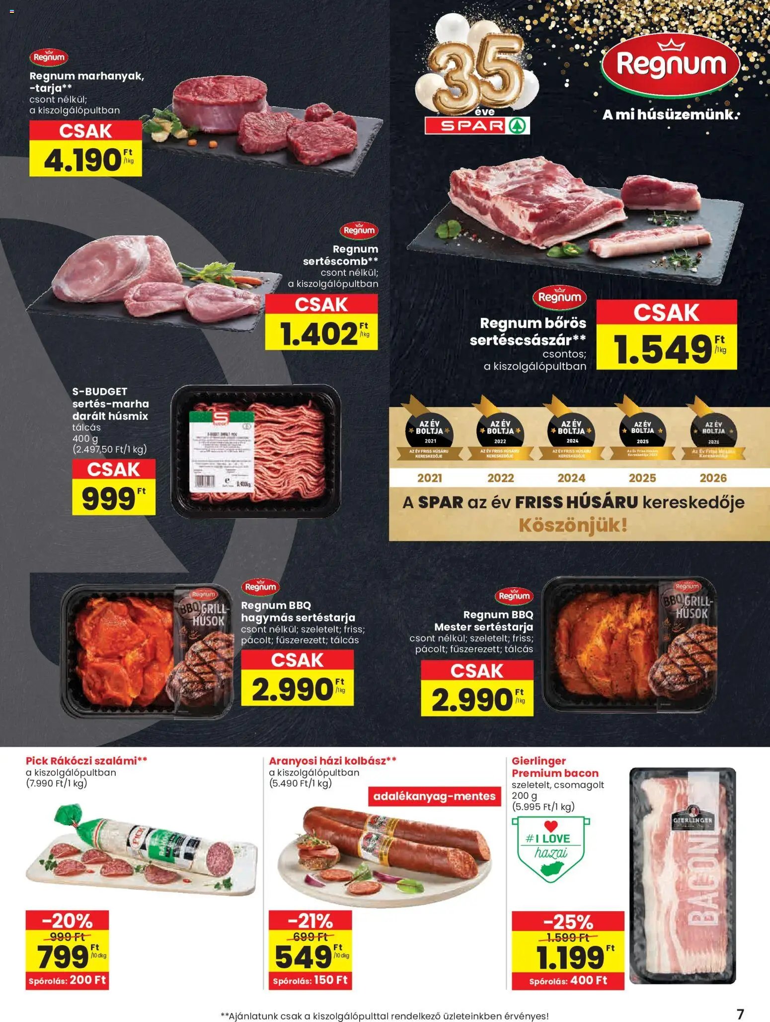 Spar újság 2026.07.30. Spar akciós újság