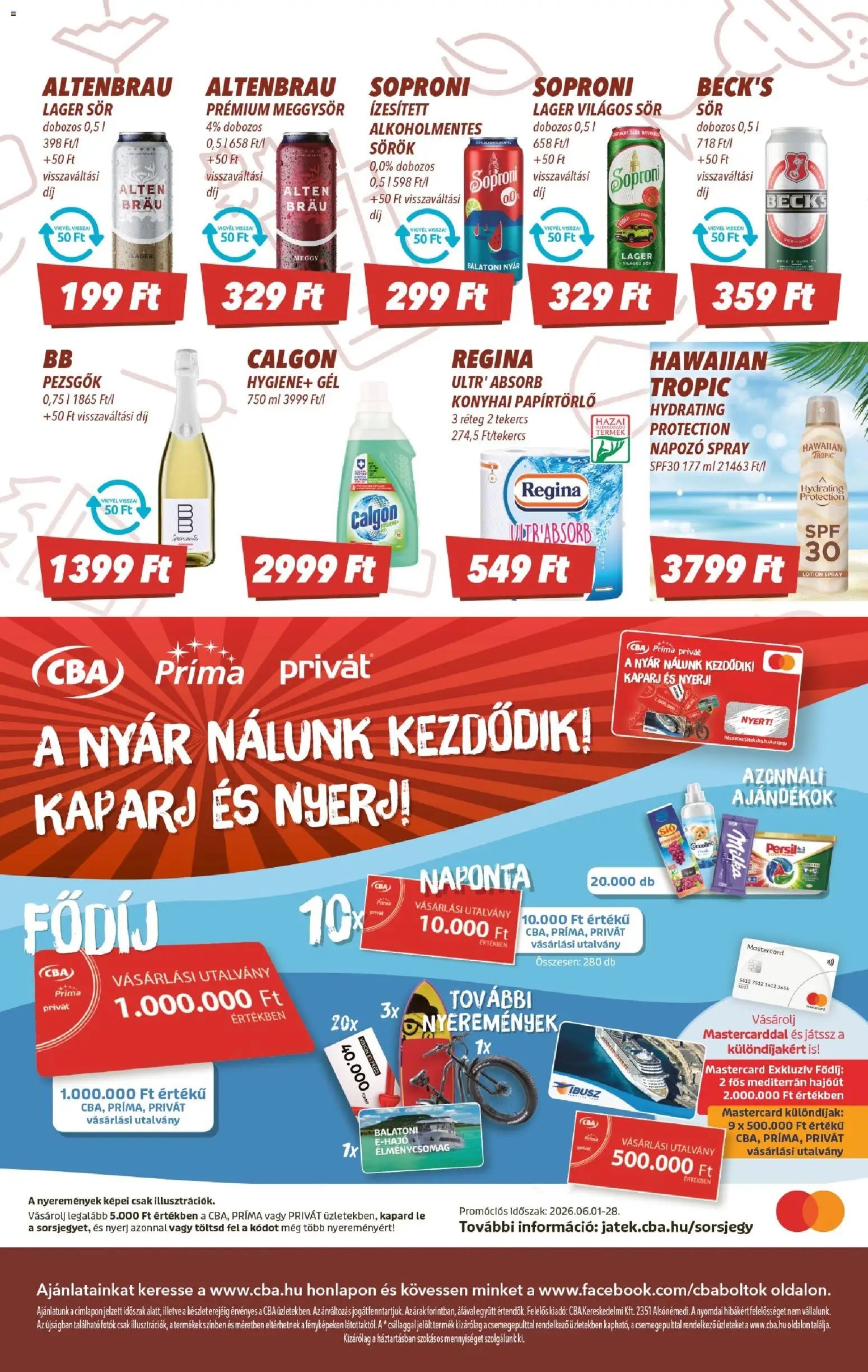 CBA újság 2026.06.18. CBA akciós újság