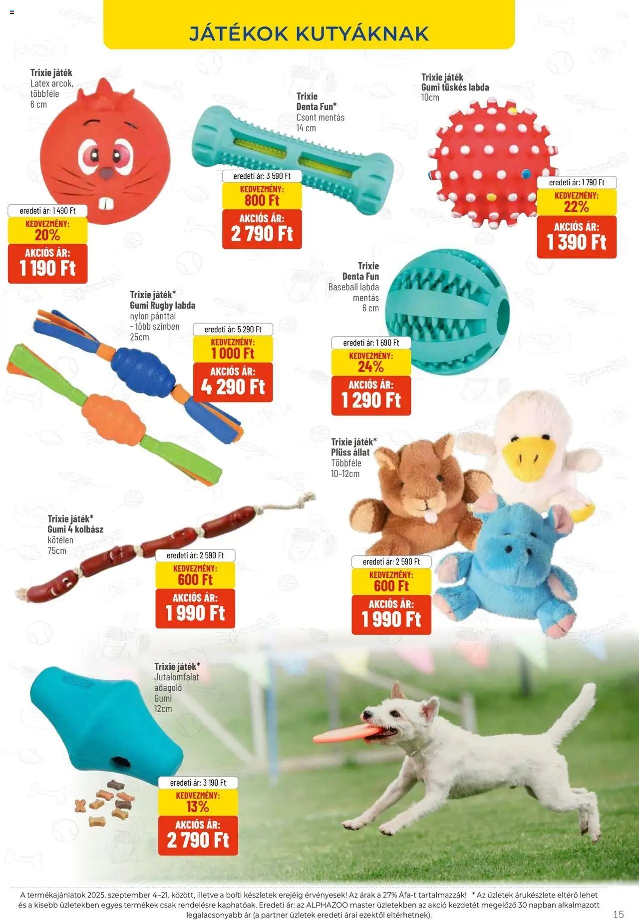AlphaZoo újság 2025.09.04. Akciós újság AlphaZoo (2025-09-04 - 2025-09-21)