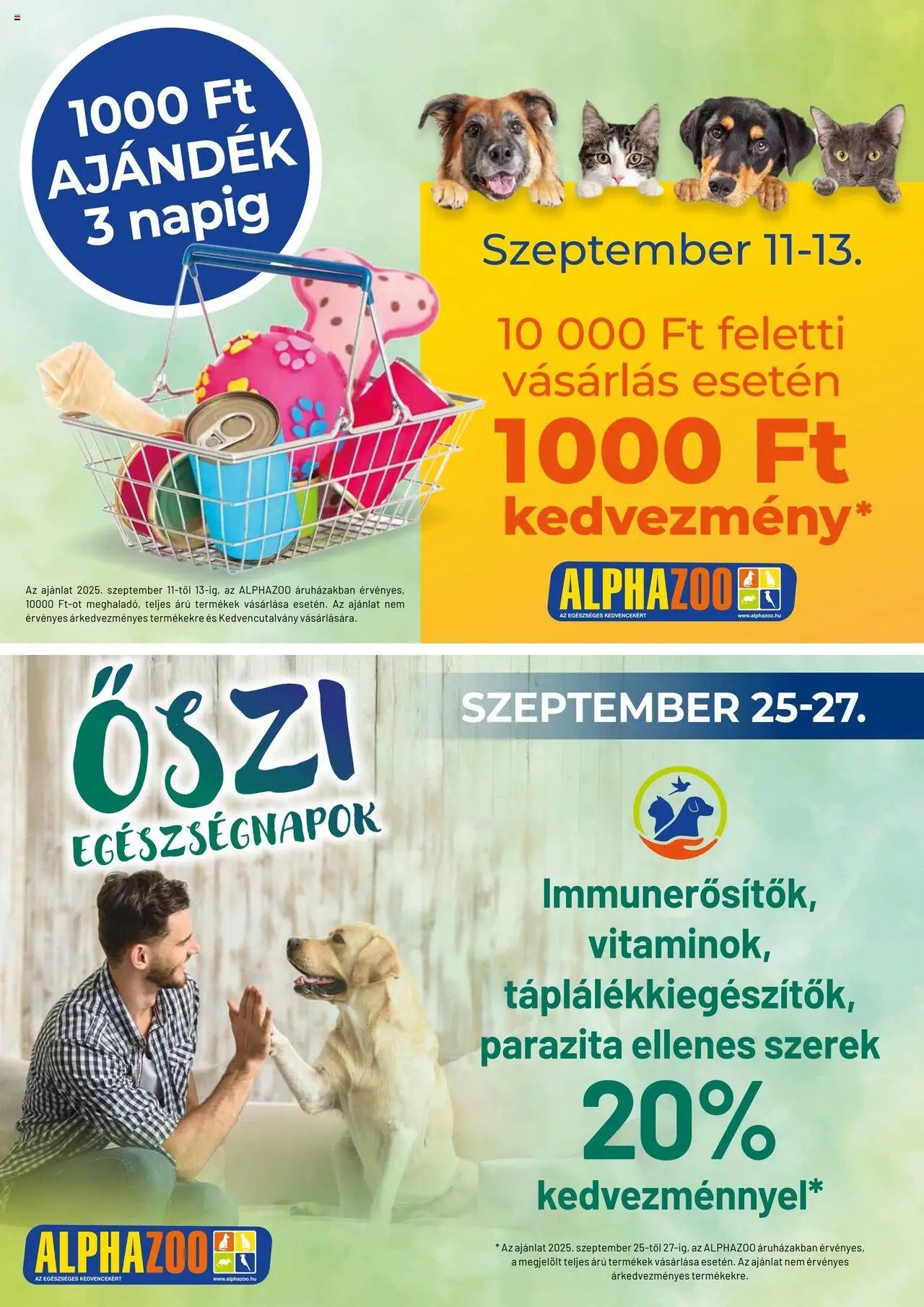 AlphaZoo újság 2025.09.04. Akciós újság AlphaZoo (2025-09-04 - 2025-09-21)