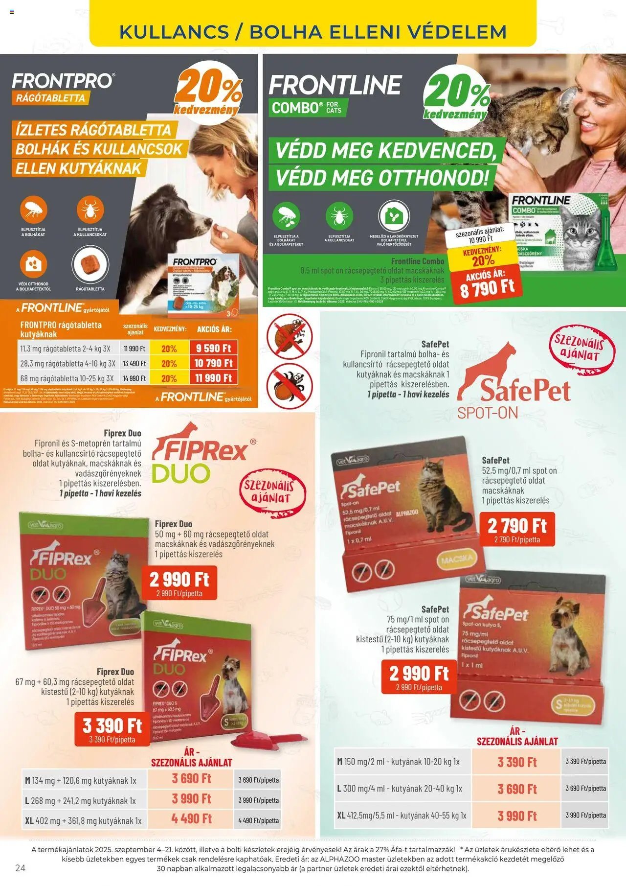 AlphaZoo újság 2025.09.04. Akciós újság AlphaZoo (2025-09-04 - 2025-09-21)