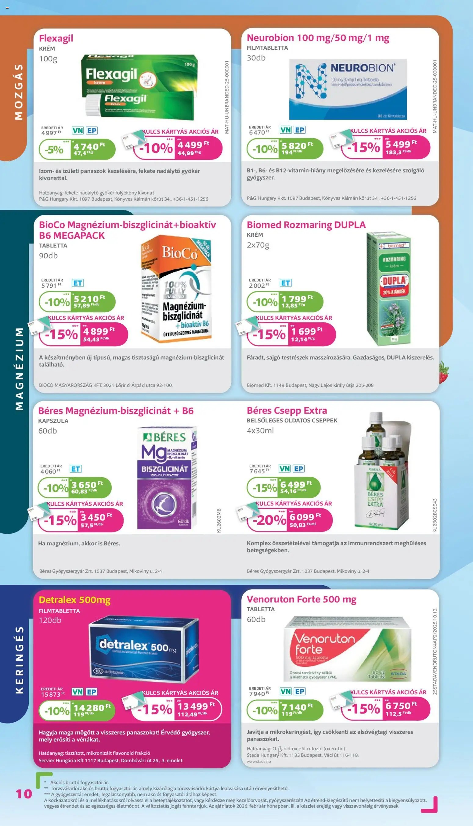 Kulcs Patika újság 2026.02.01. Akciós újság Kulcs Patika (2026-02-01 - 2026-02-28)