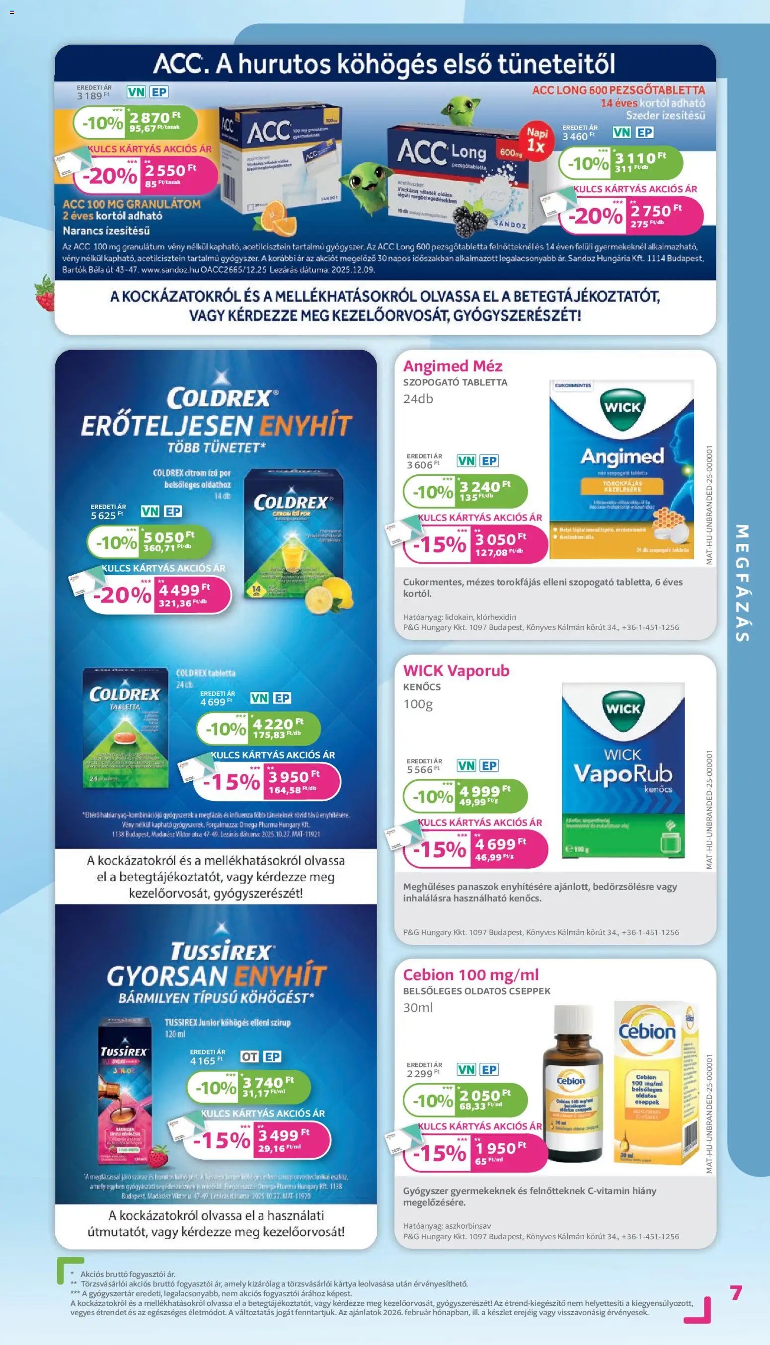 Kulcs Patika újság 2026.02.01. Akciós újság Kulcs Patika (2026-02-01 - 2026-02-28)