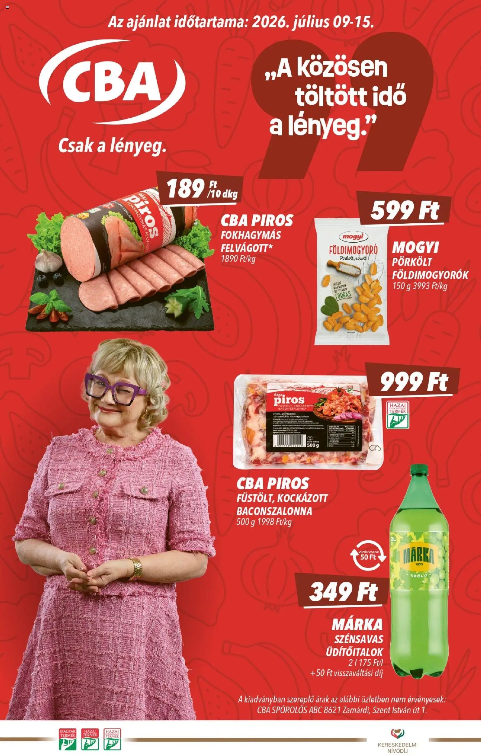CBA újság 2026.07.09. CBA akciós újság