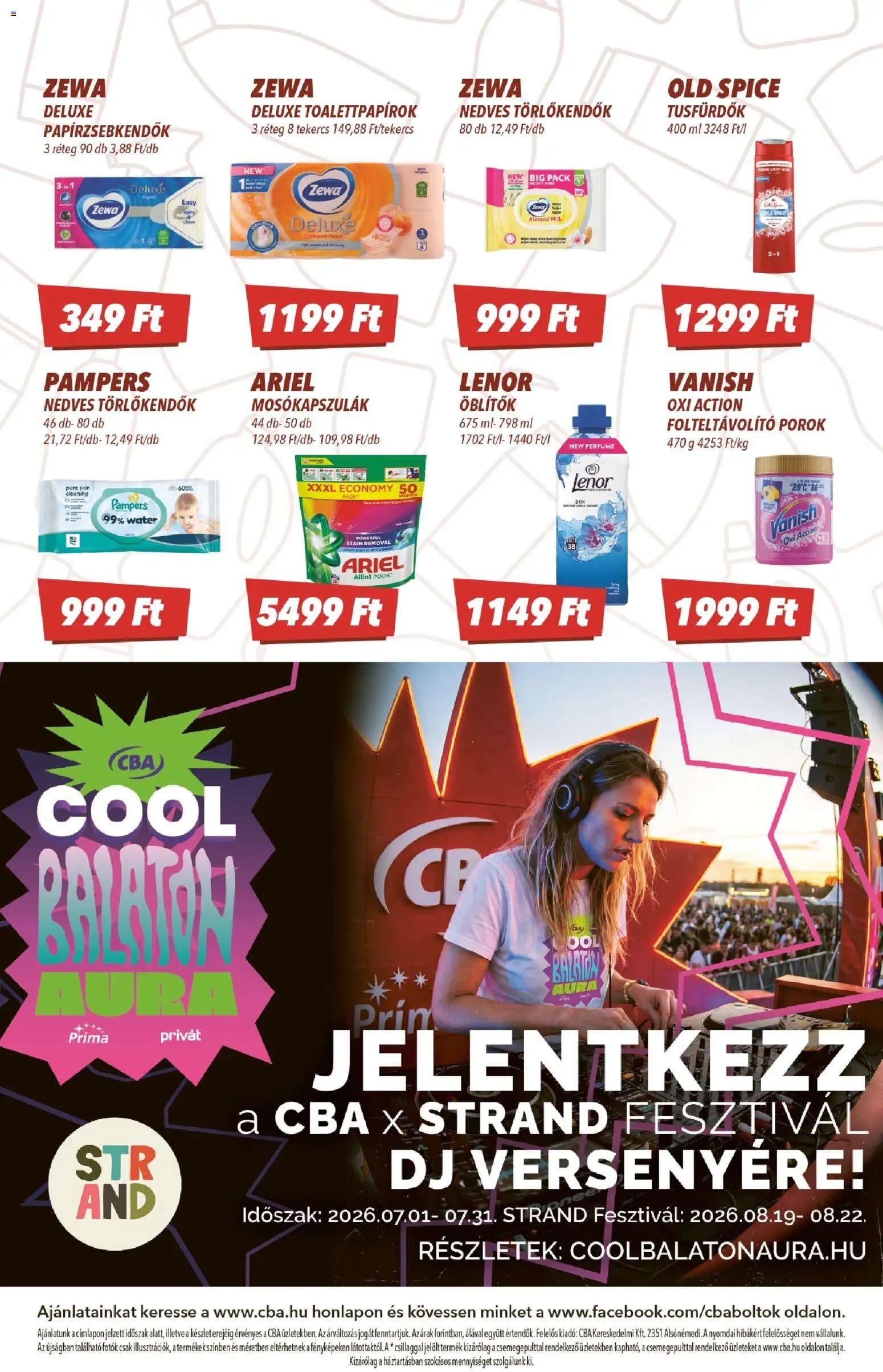 CBA újság 2026.07.09. CBA akciós újság