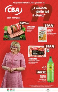 CBA újság 2026.07.09. CBA akciós újság