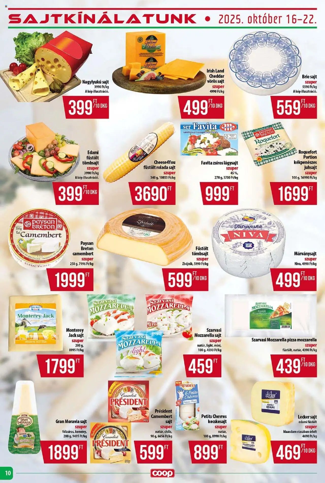 COOP újság 2025.10.16. Tisza - Abc & Szuper (2025-10-16 - 2025-10-22)