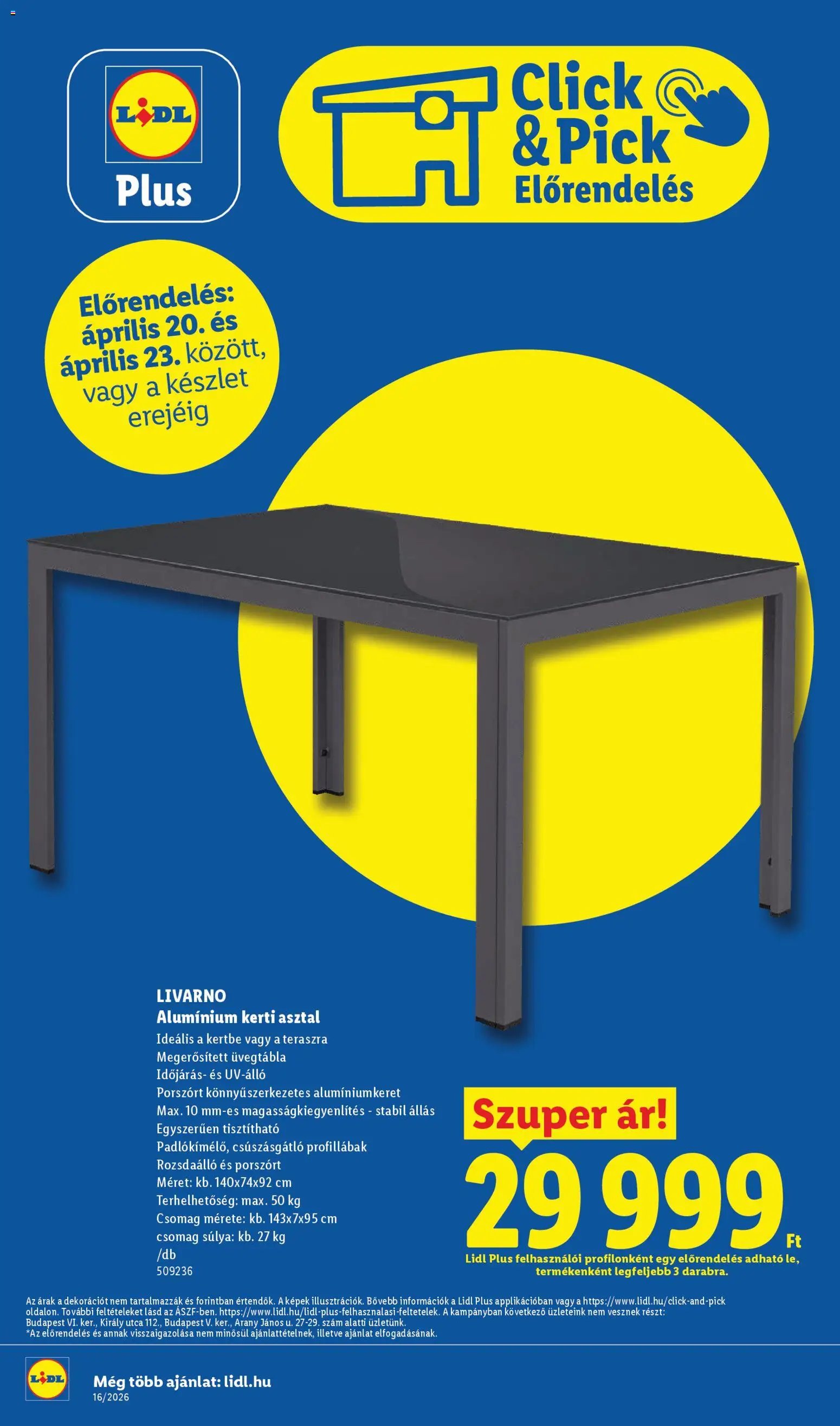 Lidl újság 2026.04.16. Lidl Nonfood kínálatunk (2026-04-16 - 2026-04-22)