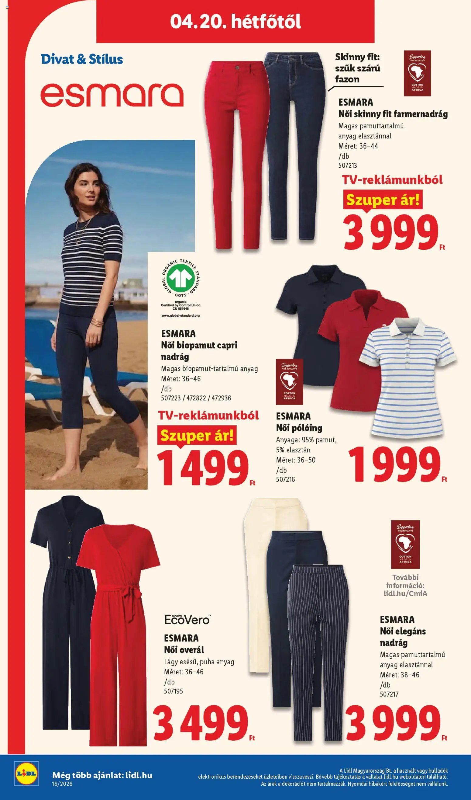 Lidl újság 2026.04.16. Lidl Nonfood kínálatunk (2026-04-16 - 2026-04-22)