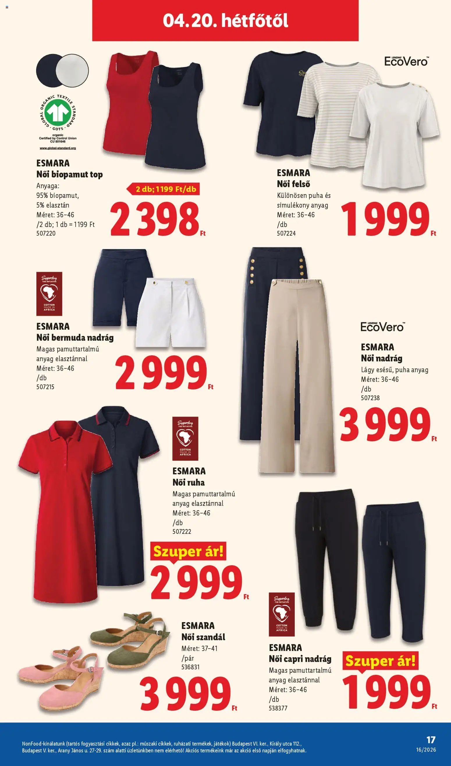 Lidl újság 2026.04.16. Lidl Nonfood kínálatunk (2026-04-16 - 2026-04-22)