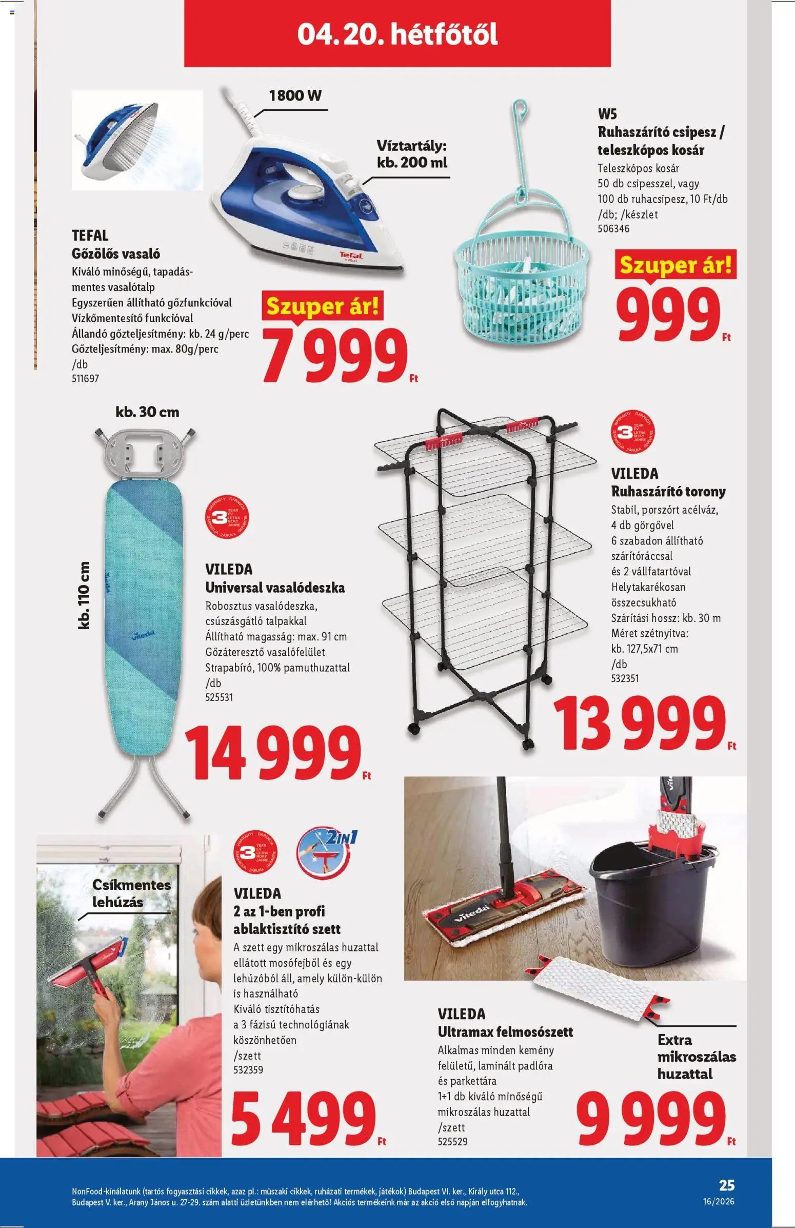 Lidl újság 2026.04.16. Lidl Nonfood kínálatunk (2026-04-16 - 2026-04-22)