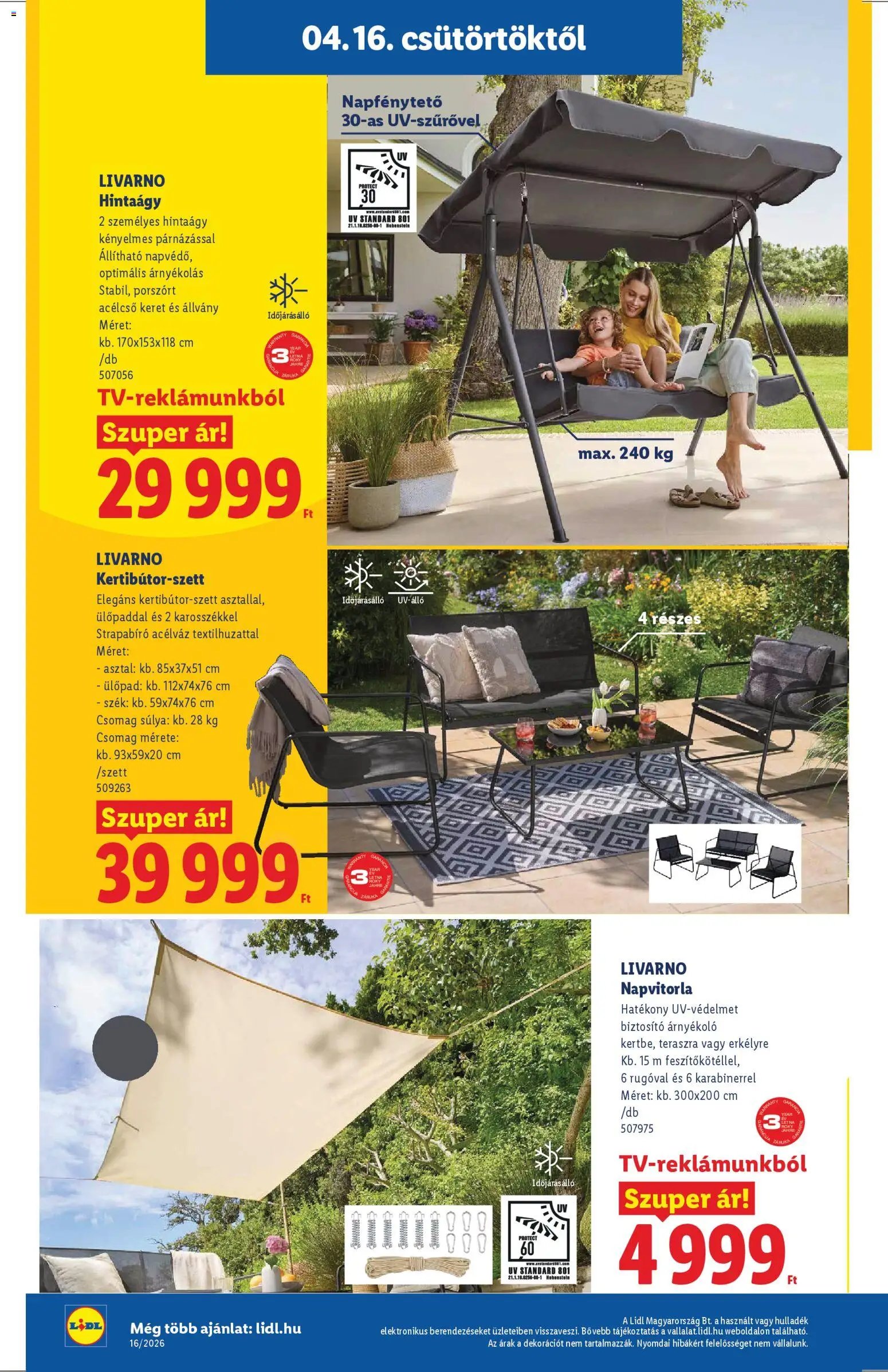 Lidl újság 2026.04.16. Lidl Nonfood kínálatunk (2026-04-16 - 2026-04-22)