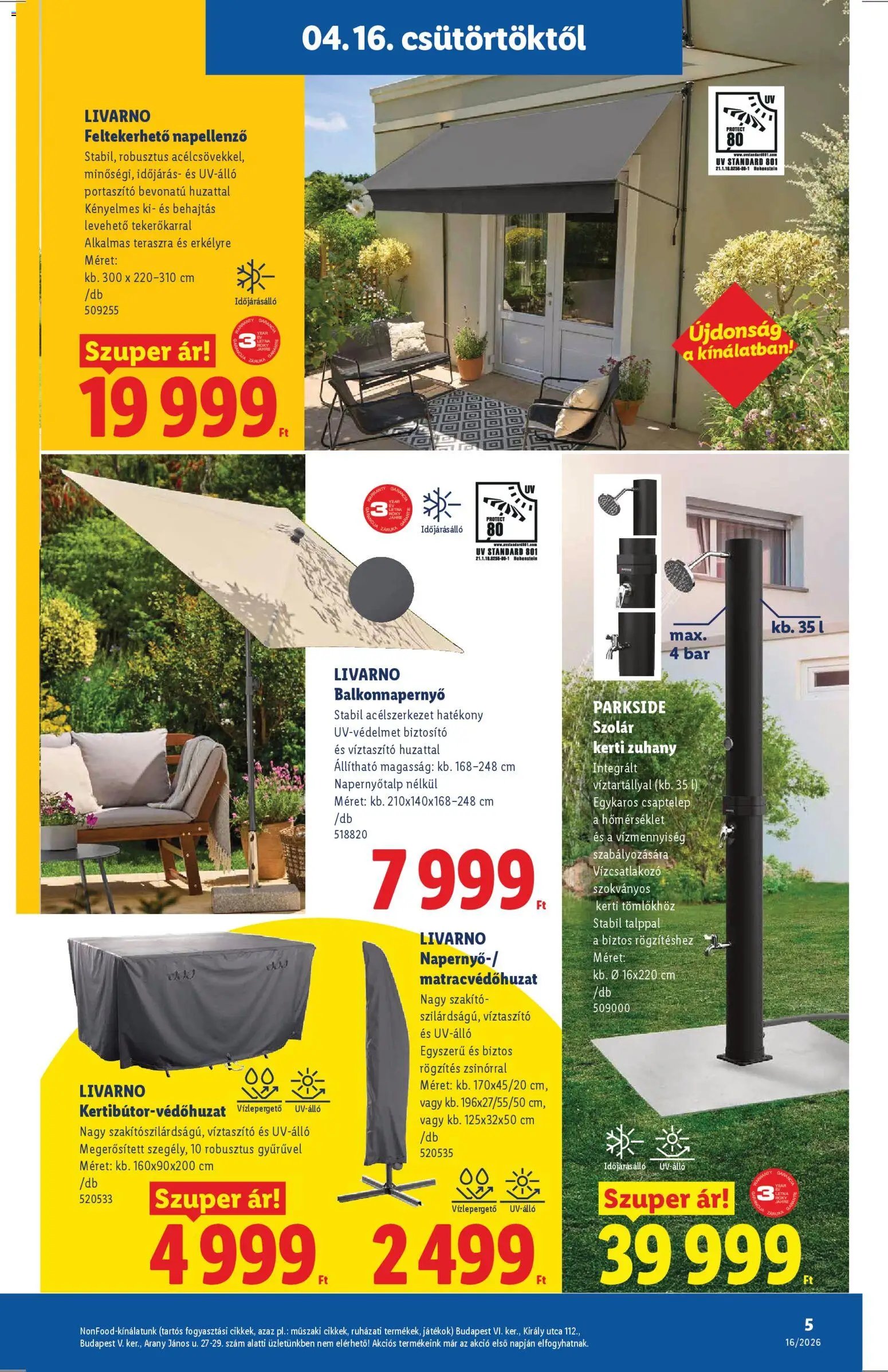 Lidl újság 2026.04.16. Lidl Nonfood kínálatunk (2026-04-16 - 2026-04-22)