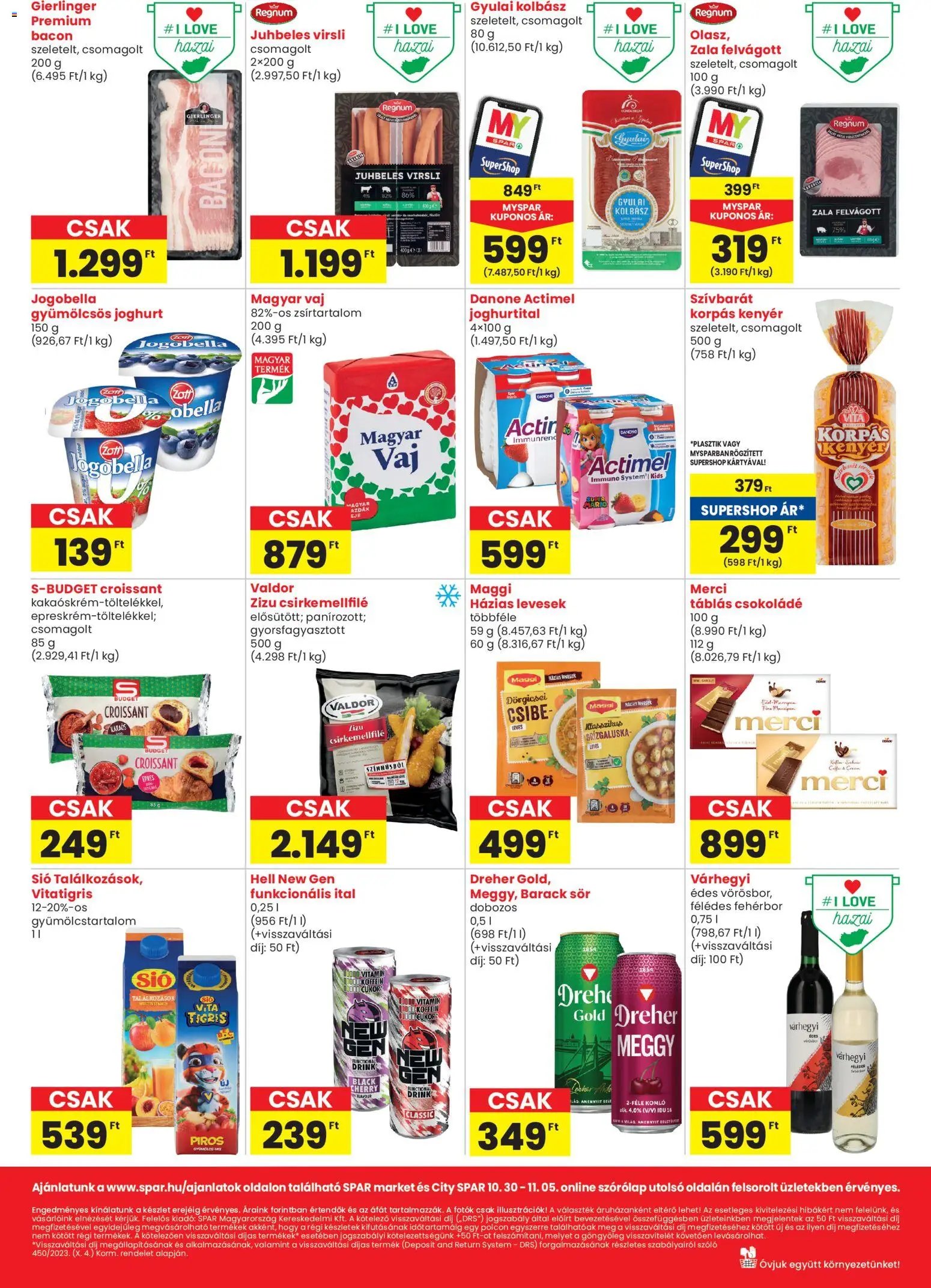 Spar Market újság 2025.10.30. Akciós újság Spar Market (2025-10-30 - 2025-11-05)