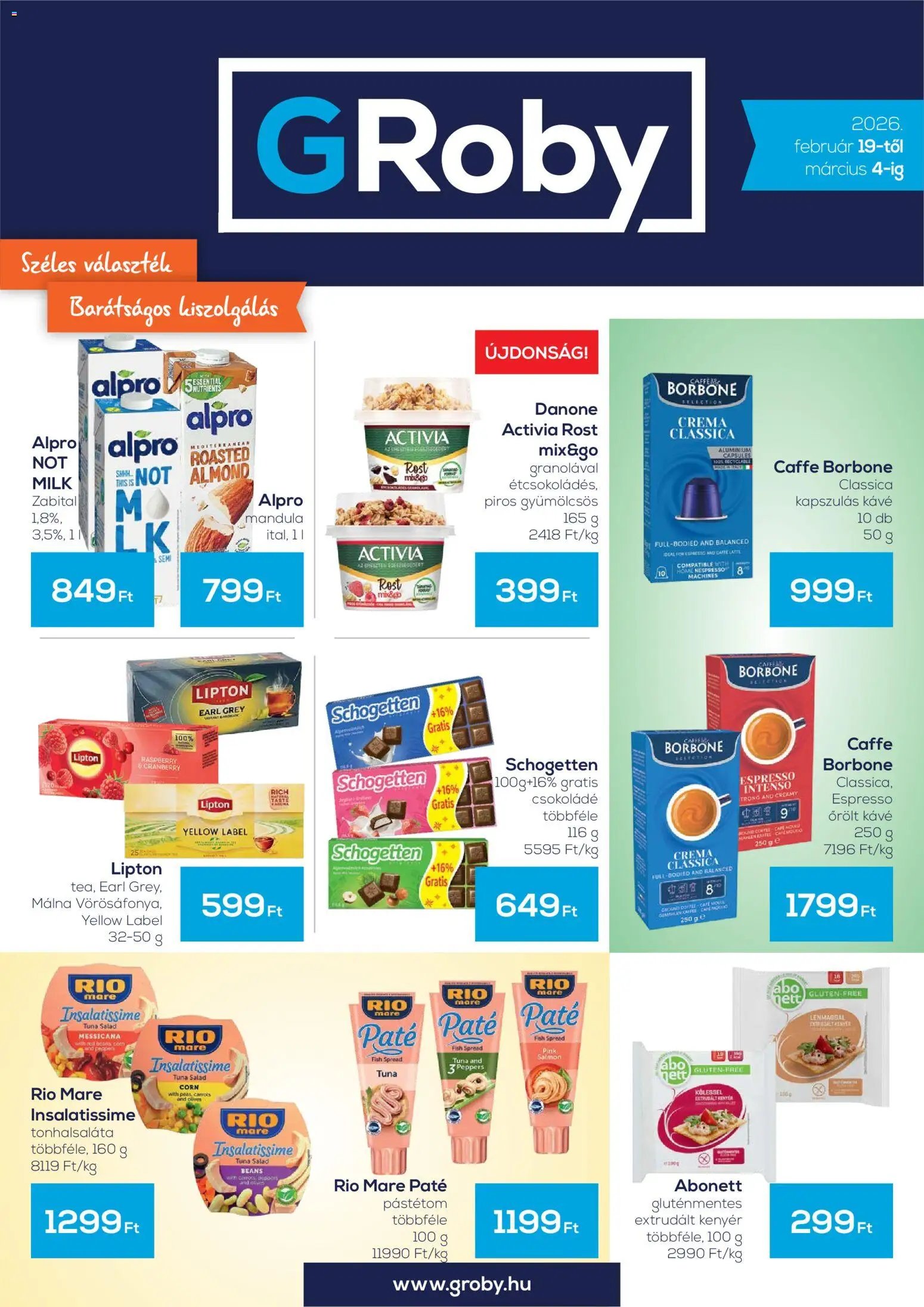 G'Roby újság 2026.02.19. Akciós újság G'Roby (2026-02-19 - 2026-03-04)