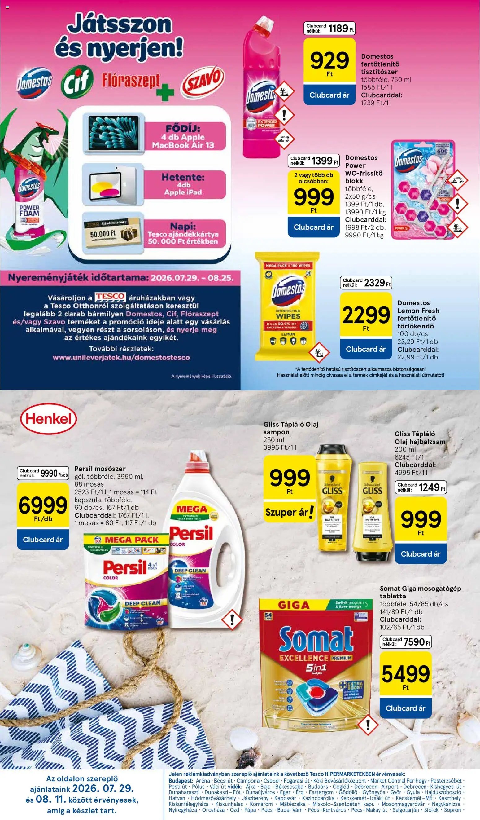 Tesco újság 2026.08.06. Tesco aktuális akciós újság