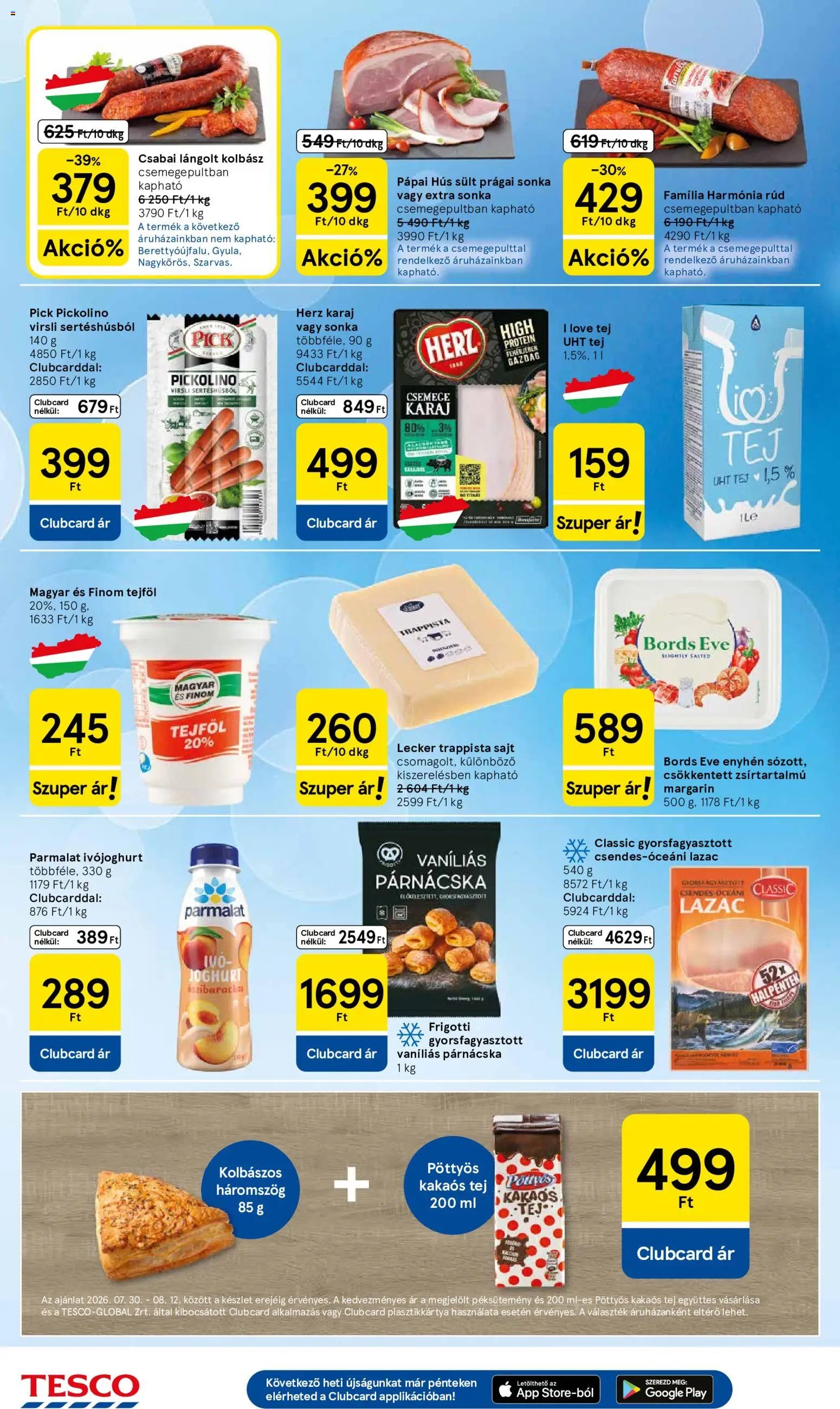 Tesco újság 2026.08.06. Tesco aktuális akciós újság