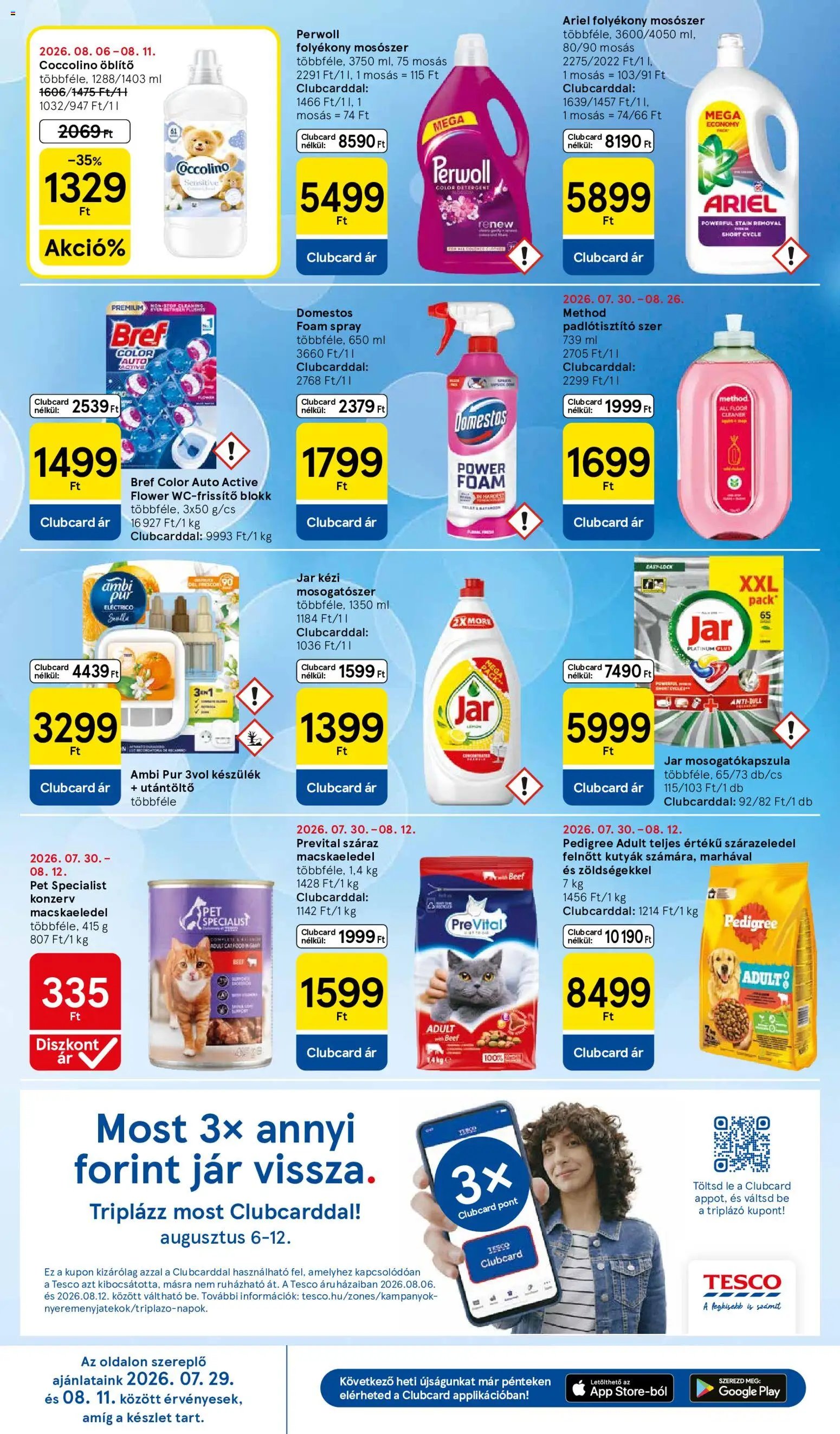 Tesco újság 2026.08.06. Tesco aktuális akciós újság