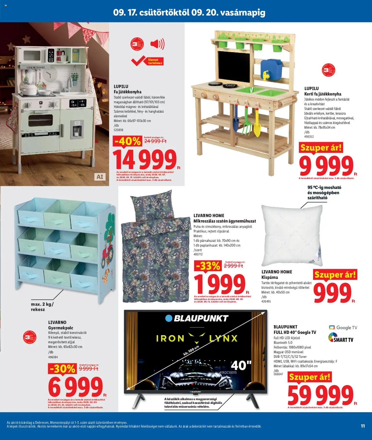 Lidl újság 2026.09.17. Lidl akciós újság Debrecen