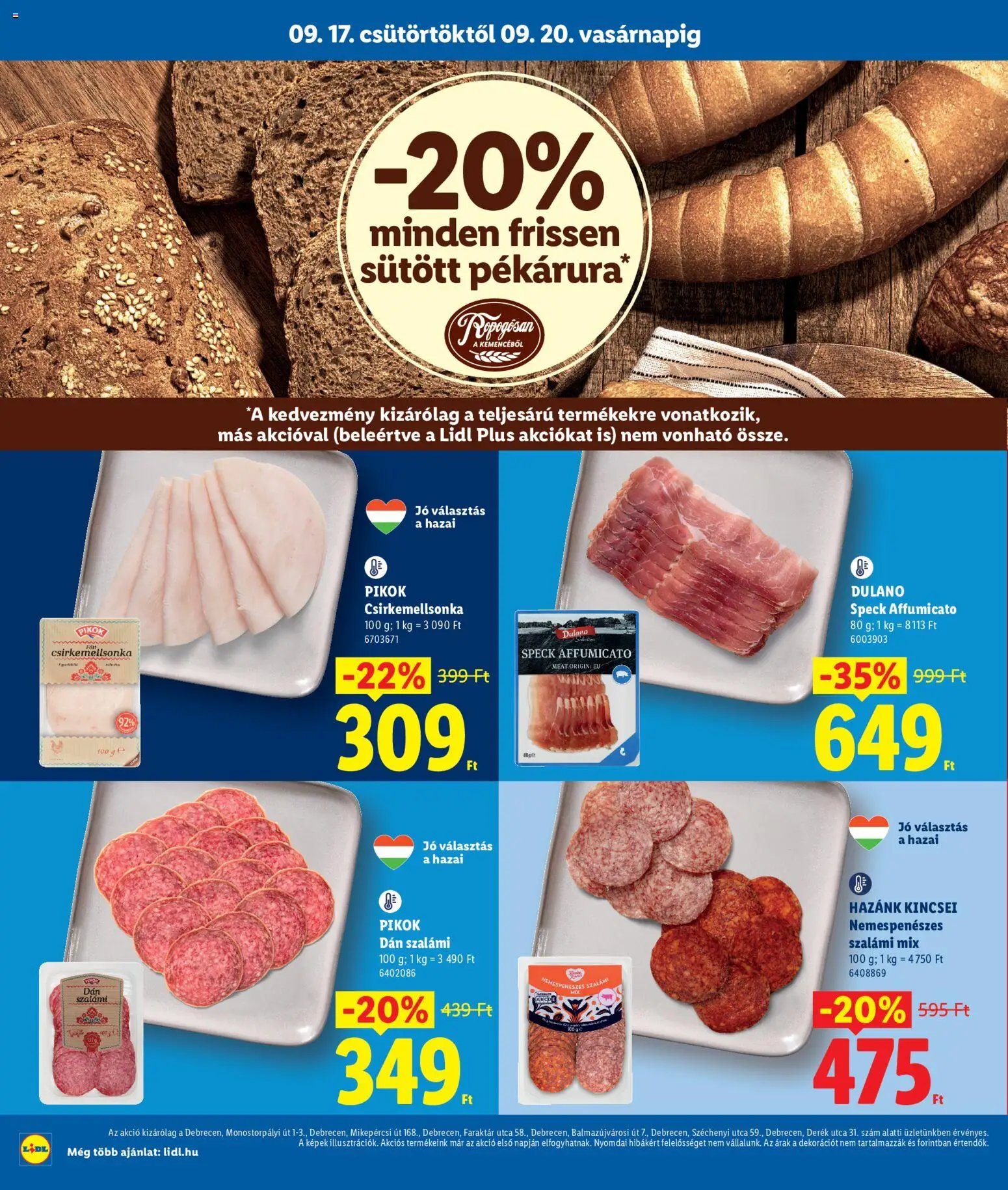 Lidl újság 2026.09.17. Lidl akciós újság Debrecen